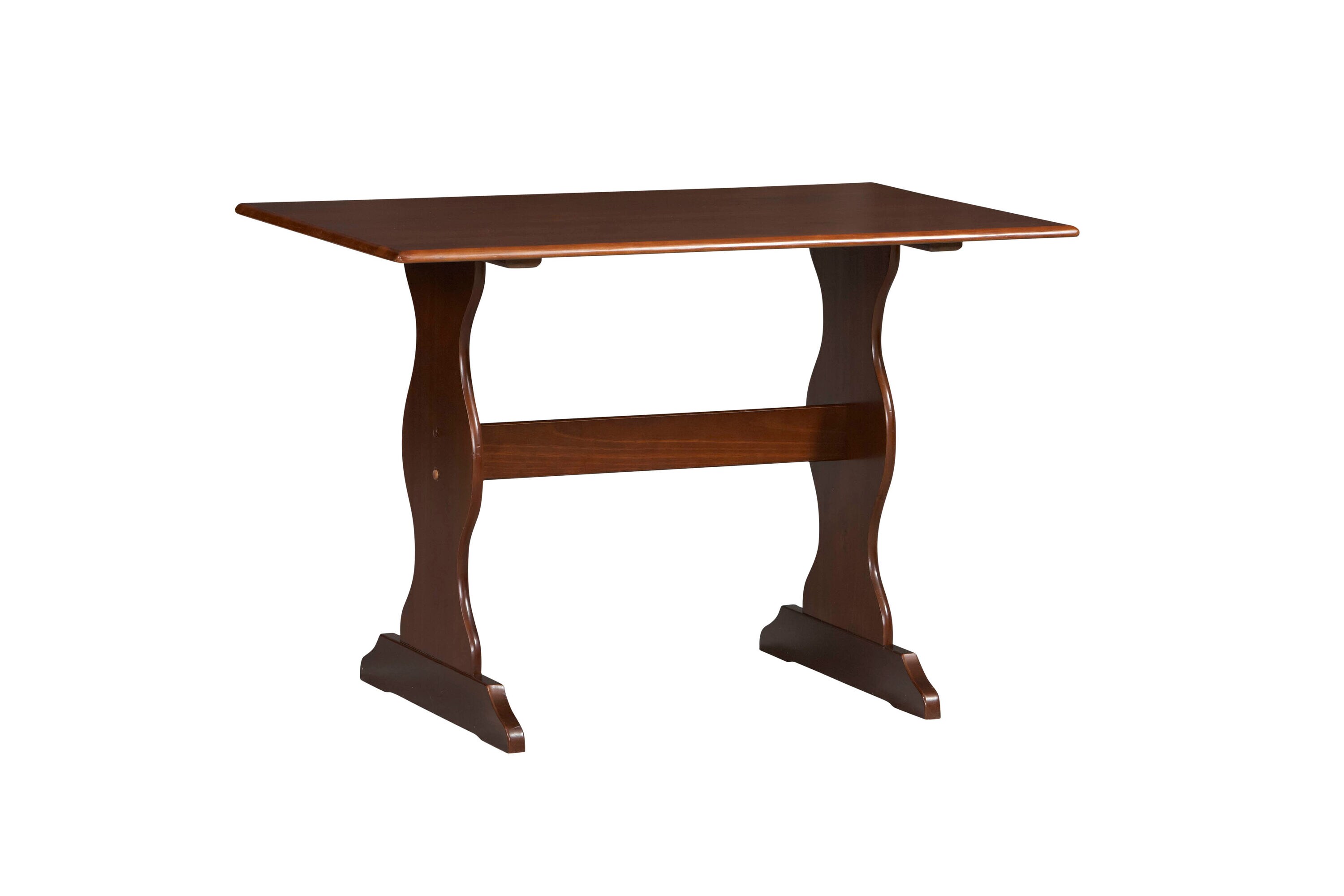 Chelsea Walnut Table Walnut Traditional Dining Table, Wood with Pine Wood Base in Brown | - Linon 90368WAL-01-KD-U