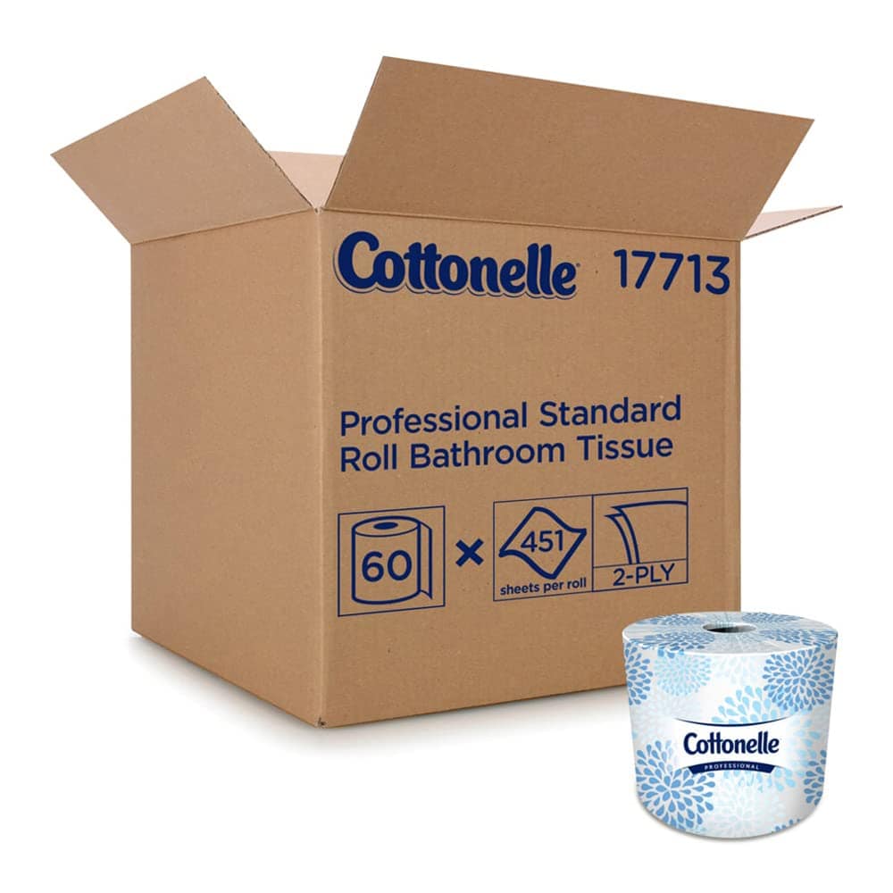 Kimberly Clark Kleenex Cottonelle 2-Ply Bathroom Tissue 60-Roll Pack 451 Sheets per Roll