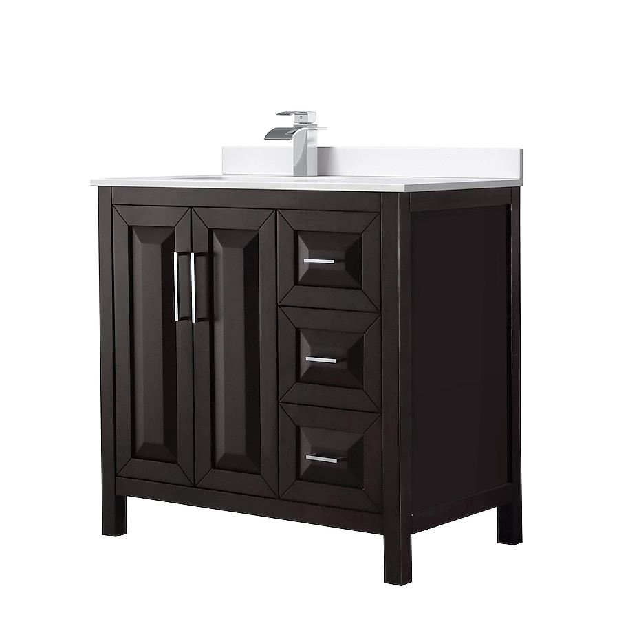 Wyndham Collection Daria 36-in Dark Espresso Bathroom Vanity Cabinet Wyndham Collection Daria 36-in Dark Espresso Bathroom Vanity Cabinet