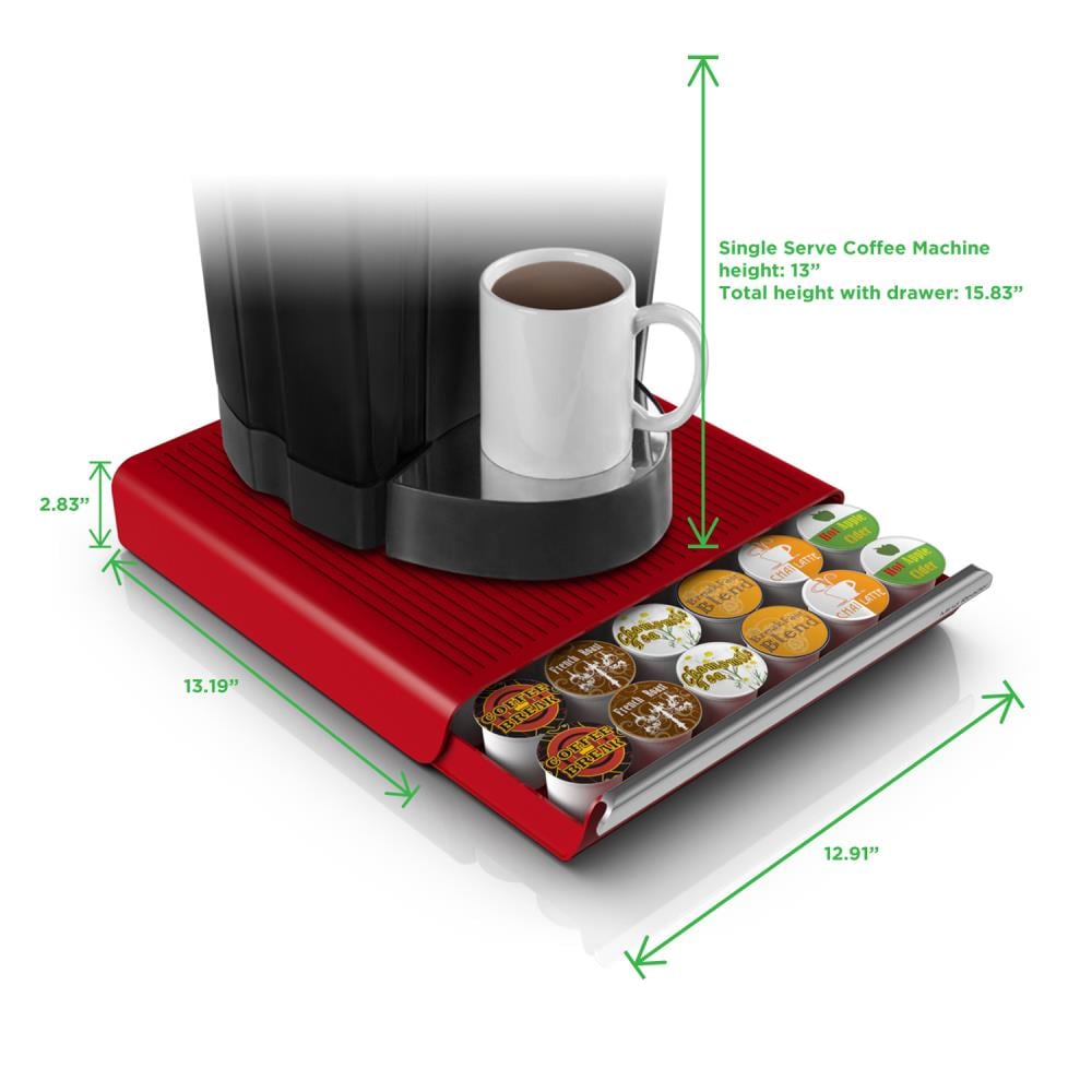 Mind Reader TRY26PC-RED Coffee-Beverage-Organizers - View #7