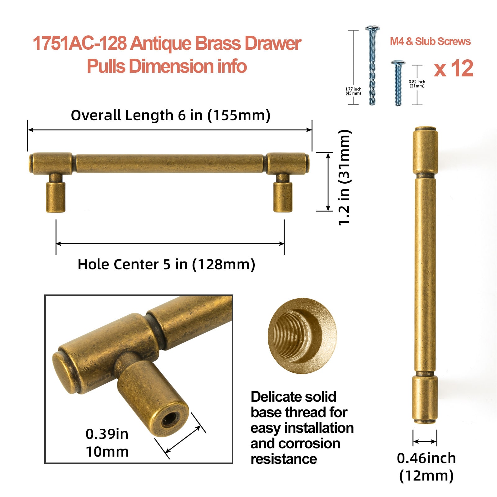 Miaokesen 2231GT-128 Cabinet-Pulls - View #2
