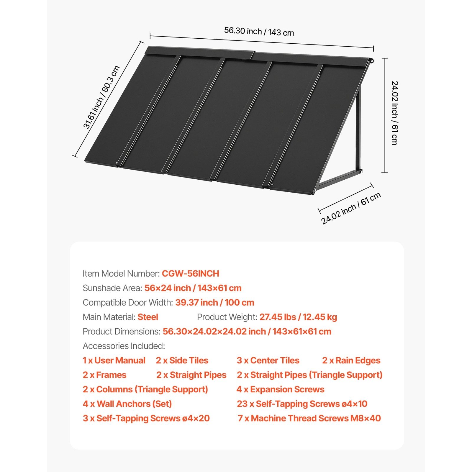 GIVIMO LW108GIVSS850 awnings - View #5
