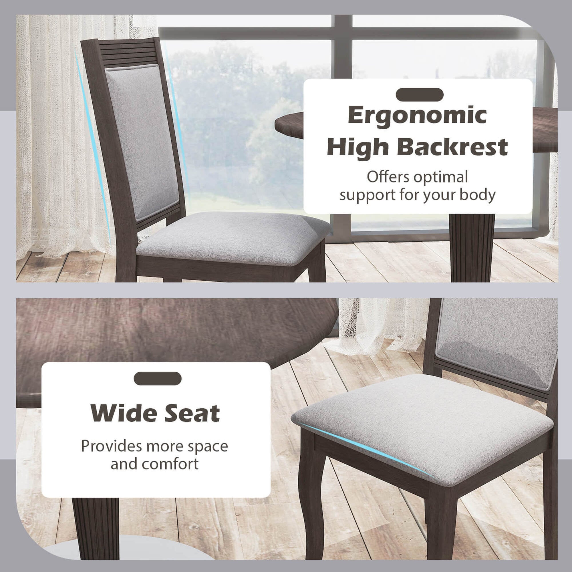 Costway HCST04793 Dining-Chairs - View #4