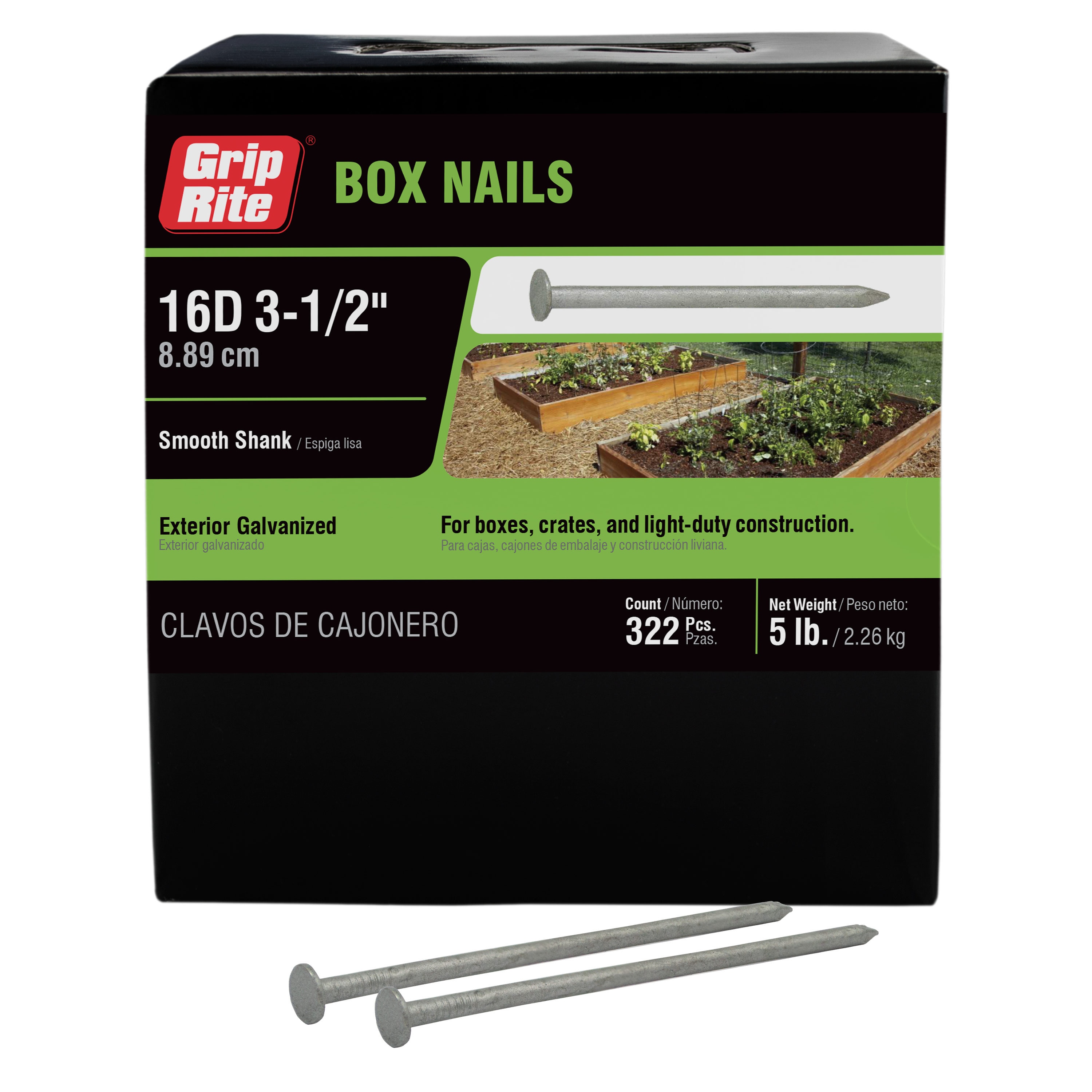 21° 3-1/4 in. Galvanized Framing Nails, Smooth Shank, 2500 Pack