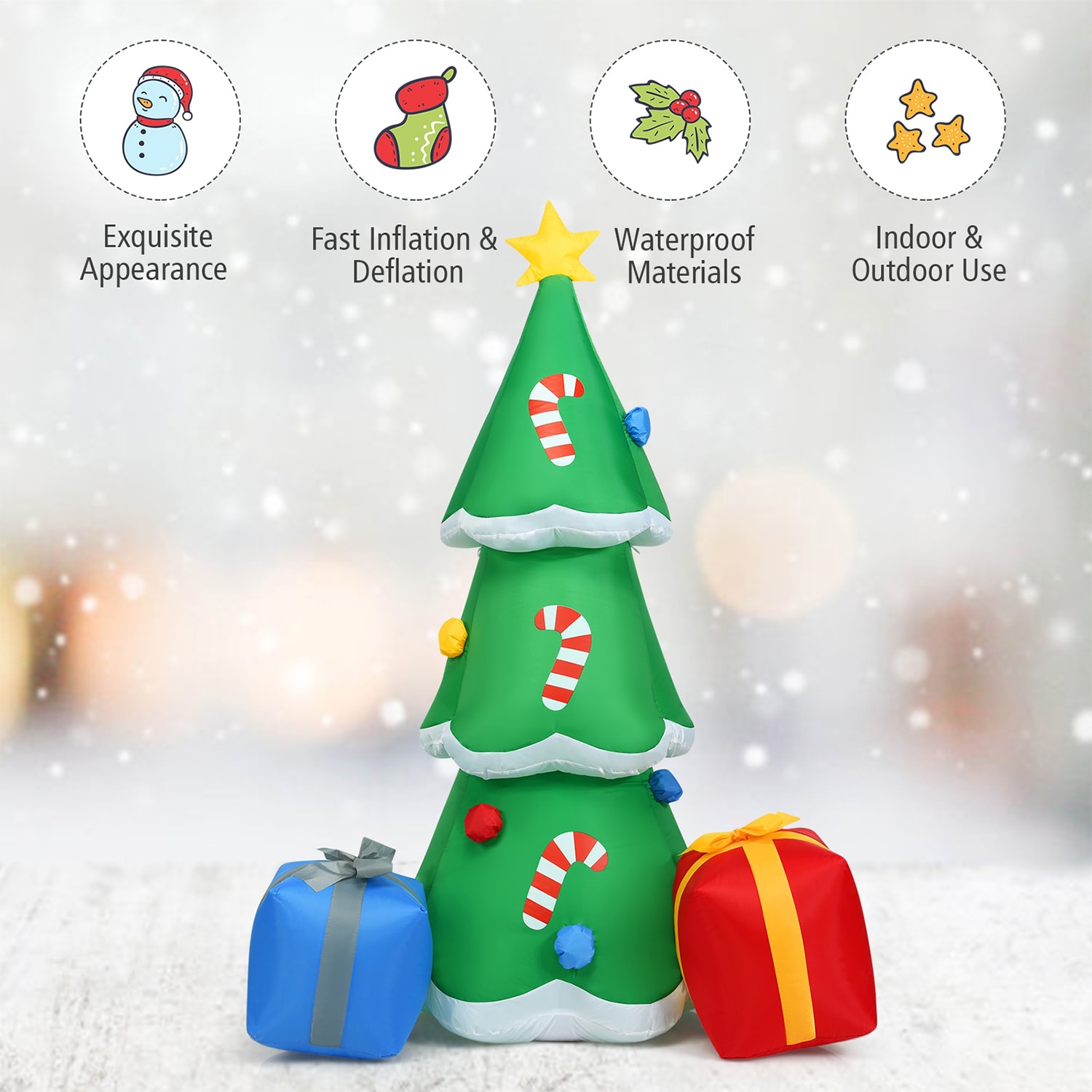 WELLFOR HYZ22862US Christmas-Inflatables - View #5
