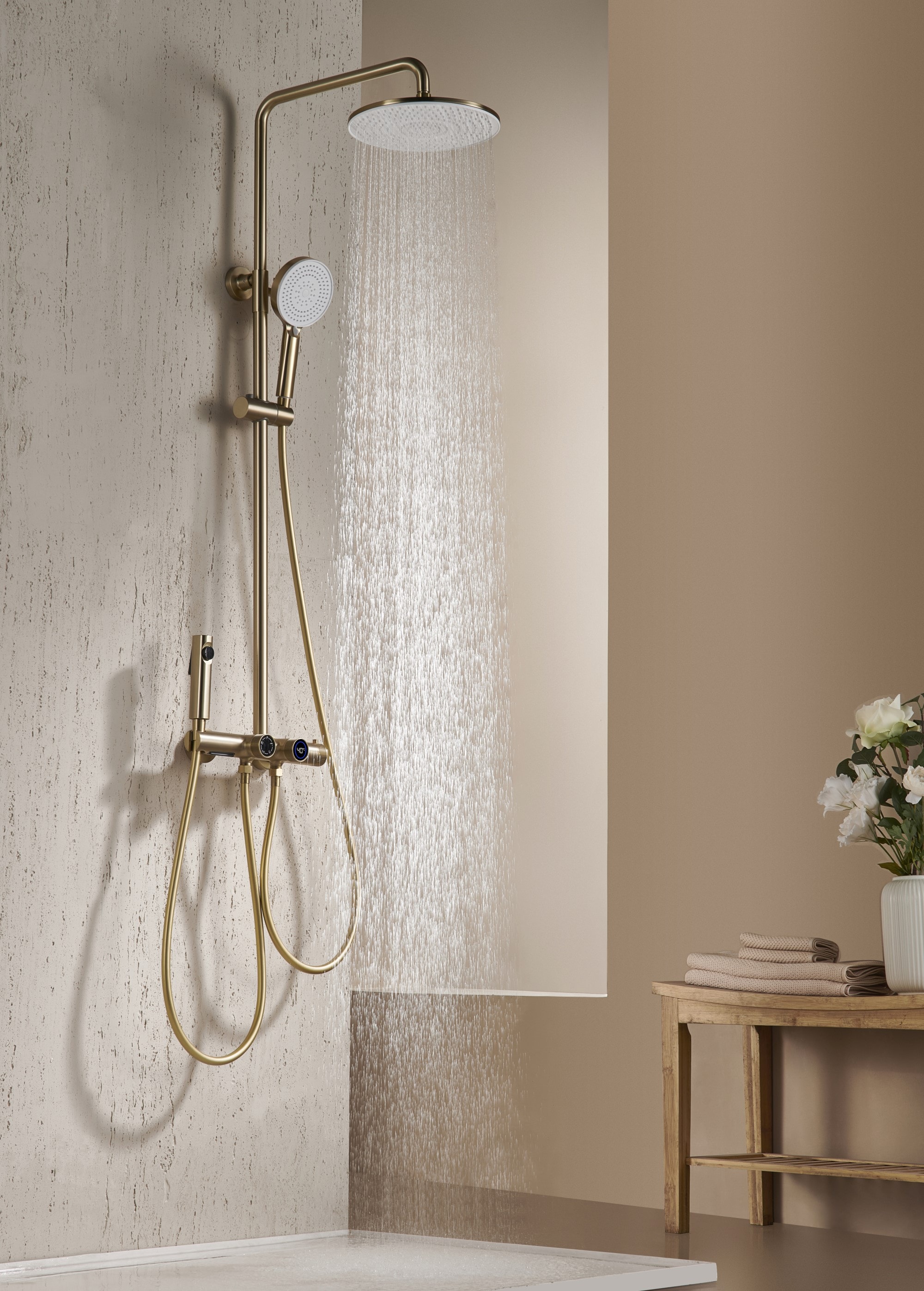 Mondawe AM-S008AC-10BG Showerhead-Bar-Panels - View #2