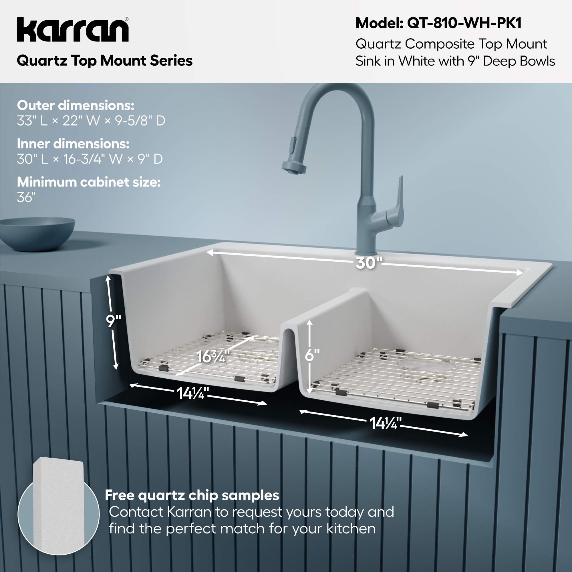 Karran QT-810-WH-PK1 Kitchen-Sinks - View #8