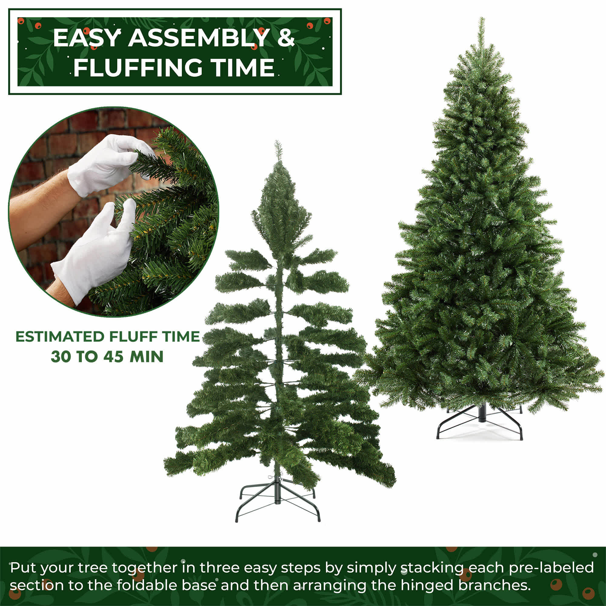 Casafield SZN-TR-114H Artificial-Christmas-Trees - View #4