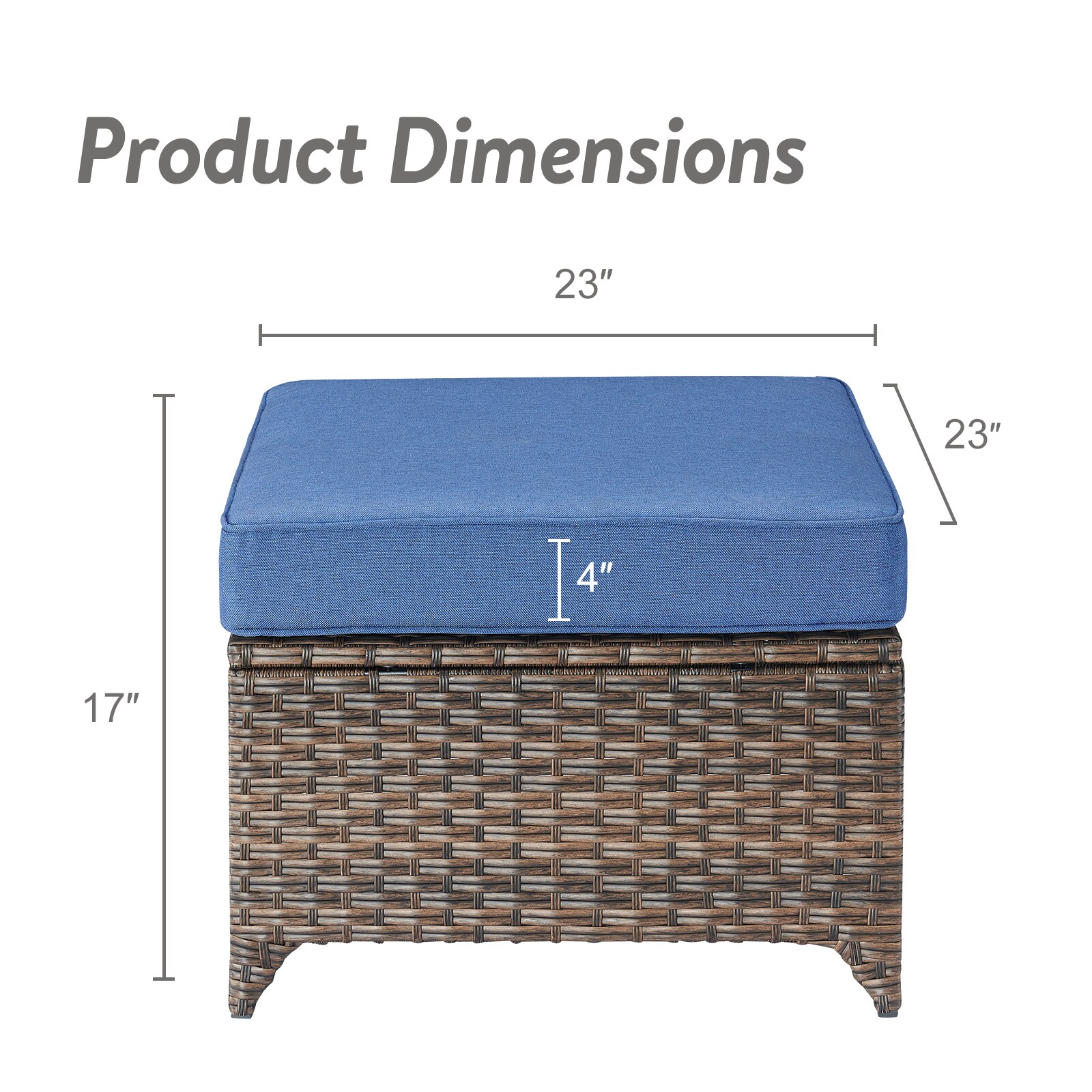Rilyson FSLRBR40-1 Stools-Ottomans - View #4