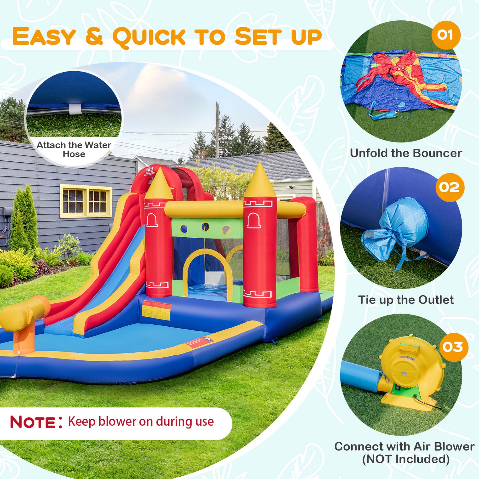 Costway CSHY006925 Bounce-Houses - View #6