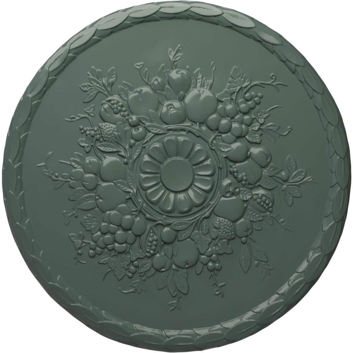 Ekena Millwork CM22ATCBF Anthony Harvest 22.5-in W x 22.5-in L Painted Cloud Burst Polyurethane Whole Ceiling Medallion