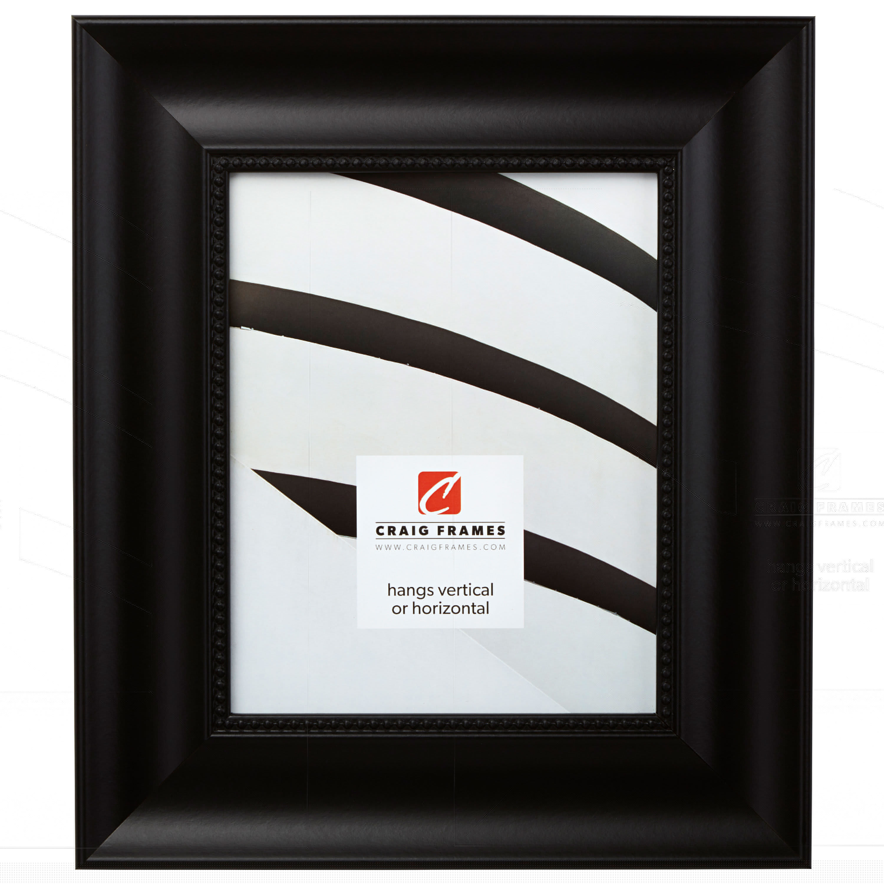 Craig Frames 14x22 Picture Frame Black Impression Style 81258100 2.75 ...