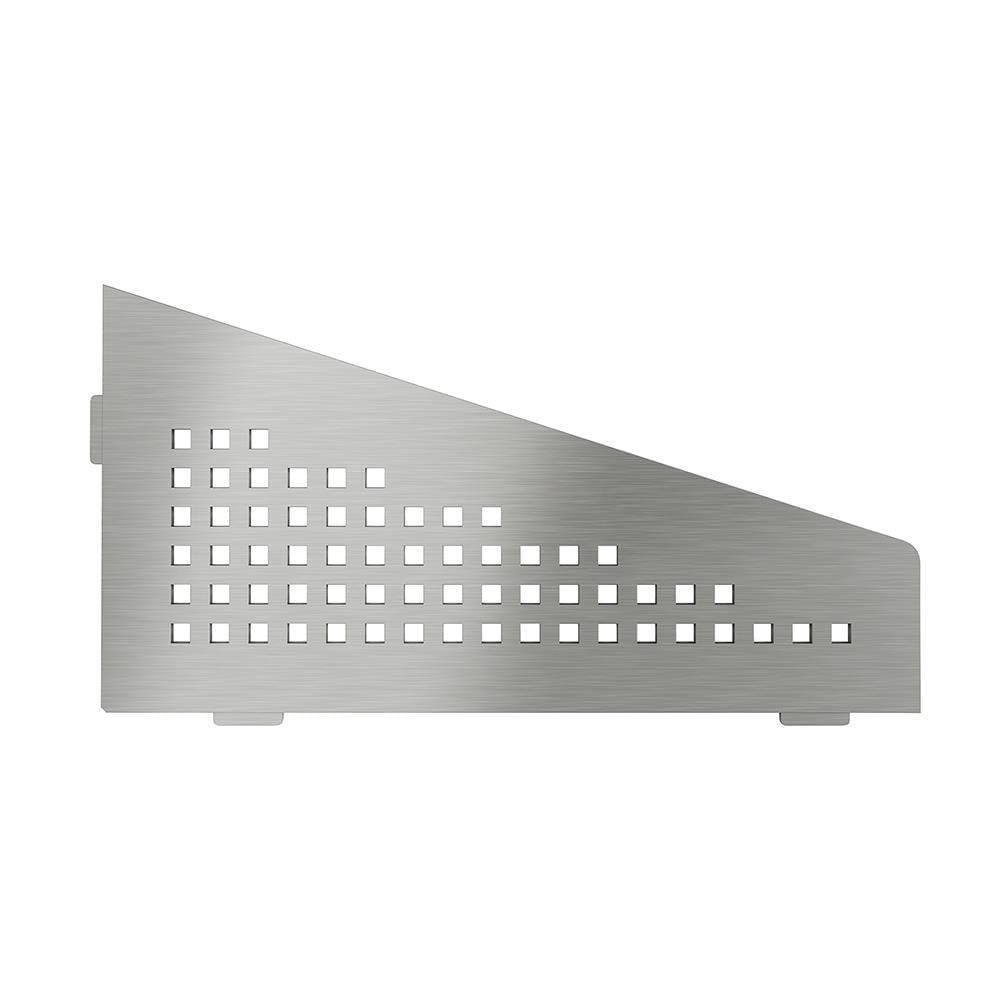 Schluter Systems SES3D3EB Shelf Quadrilateral Corner Square Brushed Stainless Steel