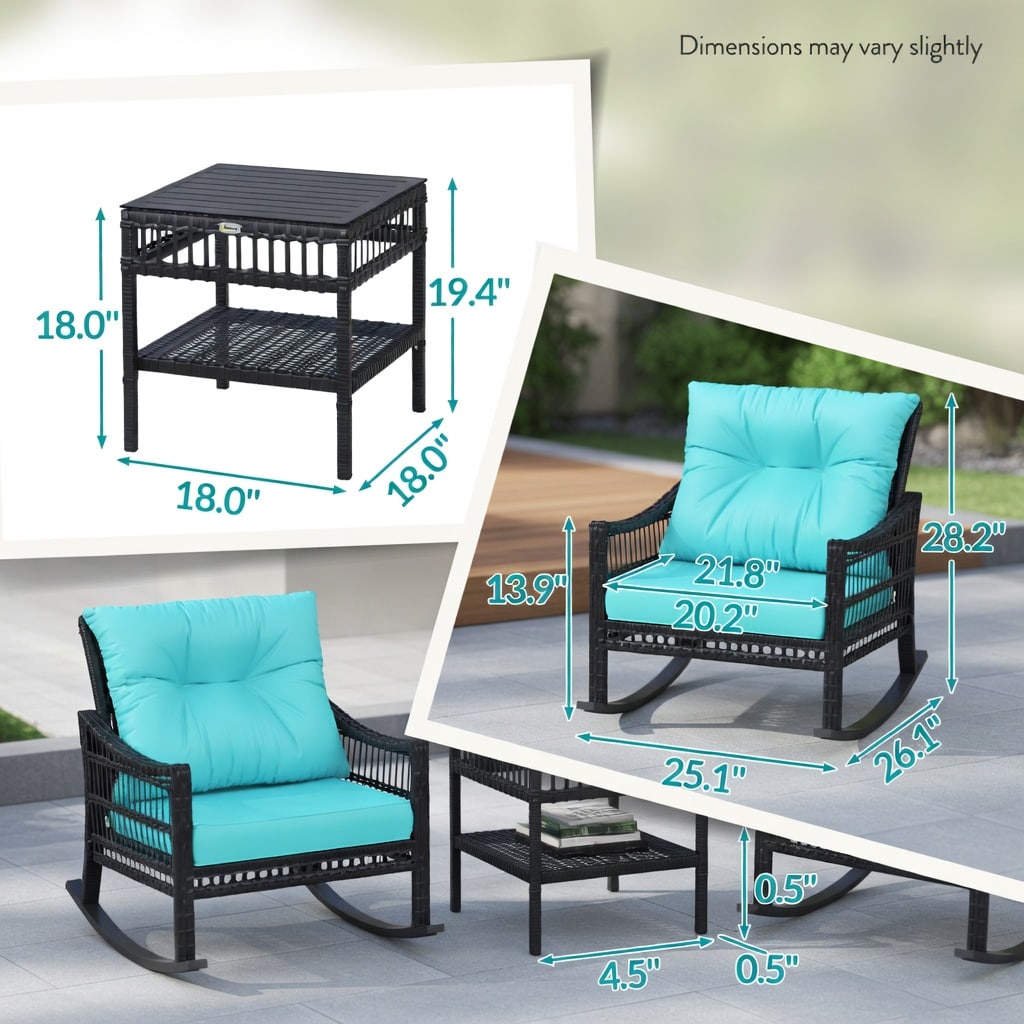 Choco Moon WYC-WQ45732-LS Patio-Conversation-Sets - View #2