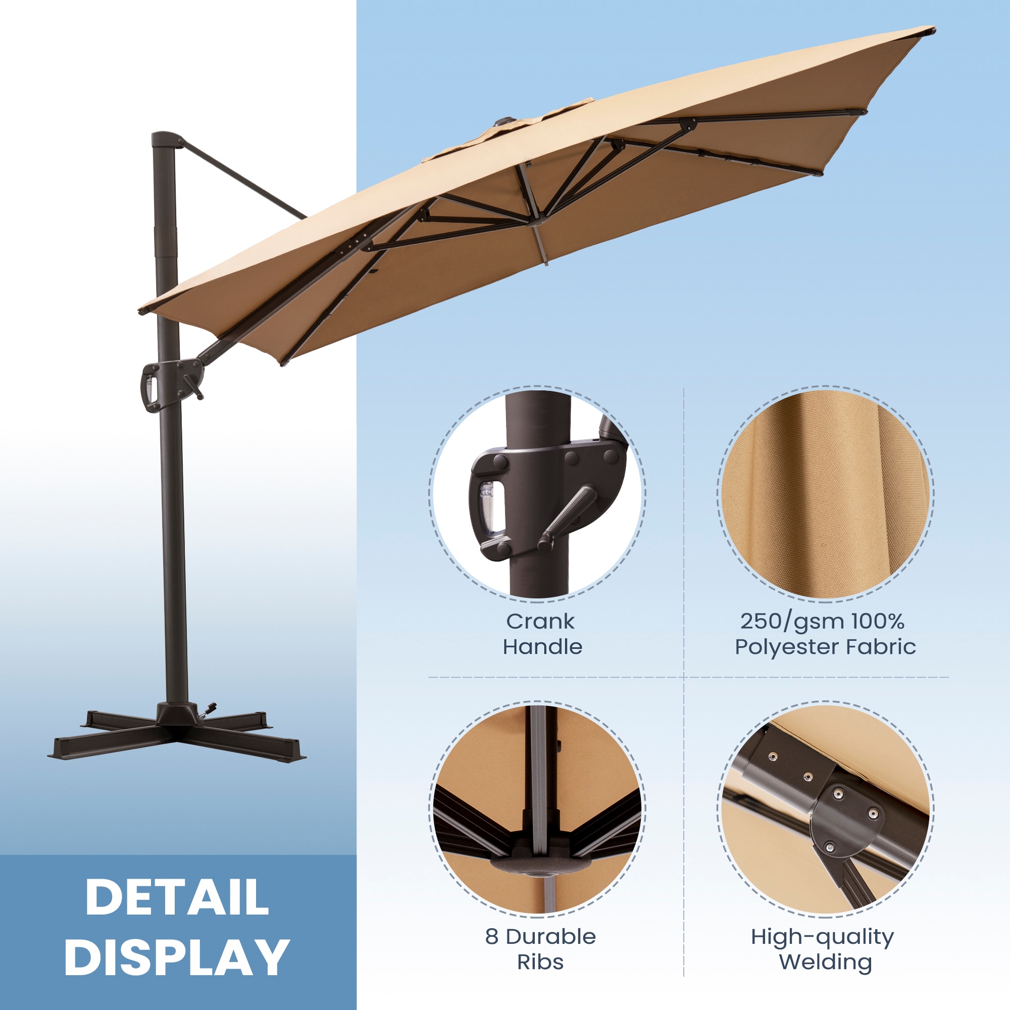 Crestlive Products CL-PU059TAN Umbrellas-2 - View #10