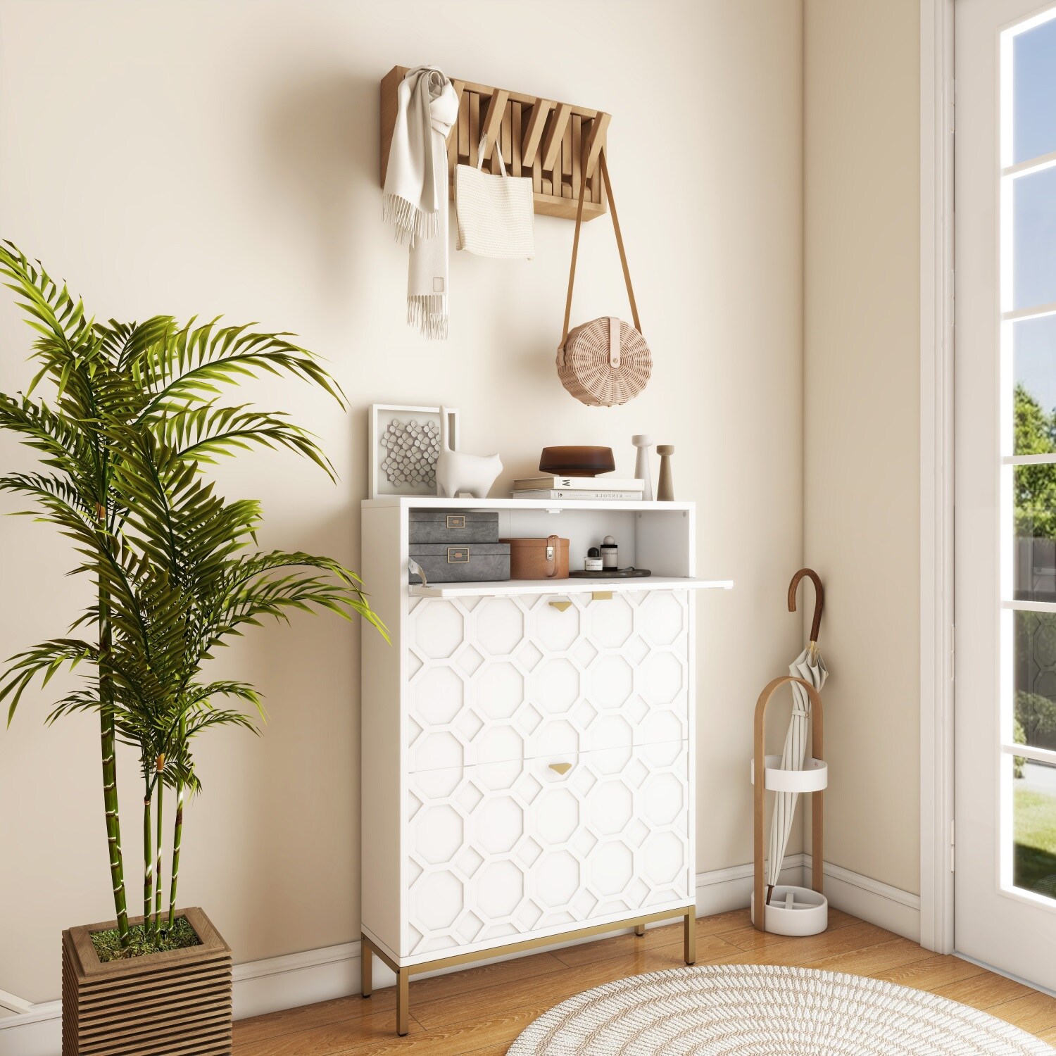 Mondawe MO-JH-XG2-WH Shoe-Racks - View #4