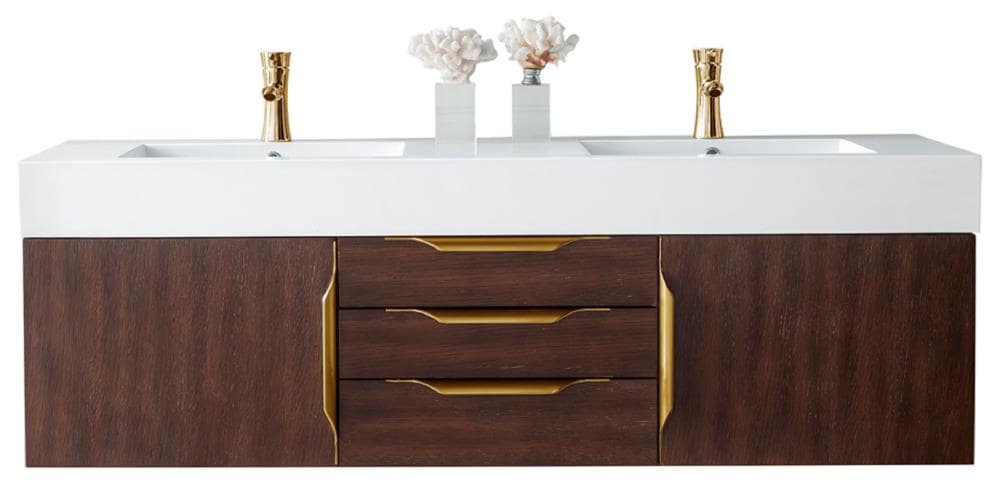 James Martin Vanities Mercer Island 48 Latte Oak, Radiant Gold Single – US  Bath Store