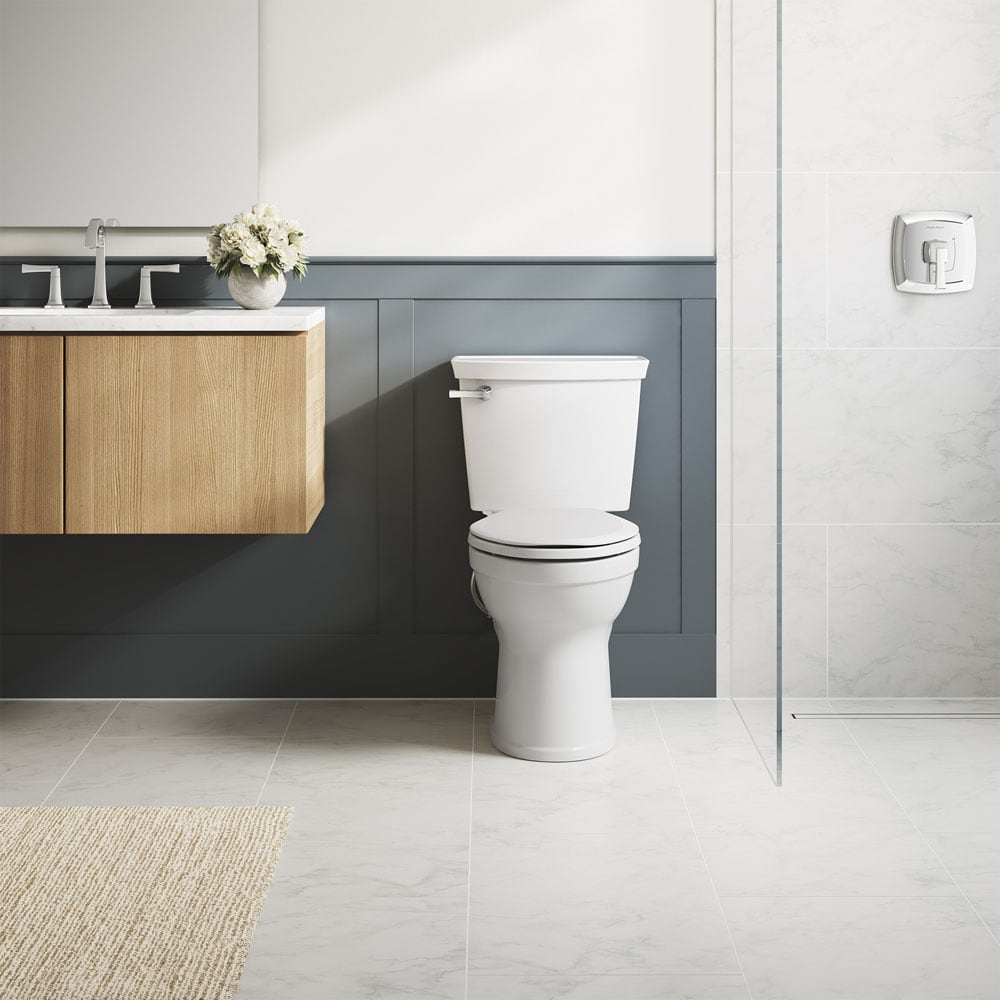 American Standard Champion White Elongated Chair Height 2-piece Soft Close Toilet 12-in Rough-In 1.6-GPF