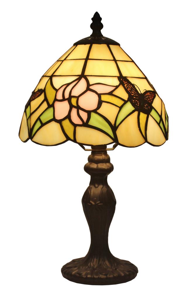 Amora Lighting AM044TL08 13.75-in Multi Table Lamp with Glass Shade