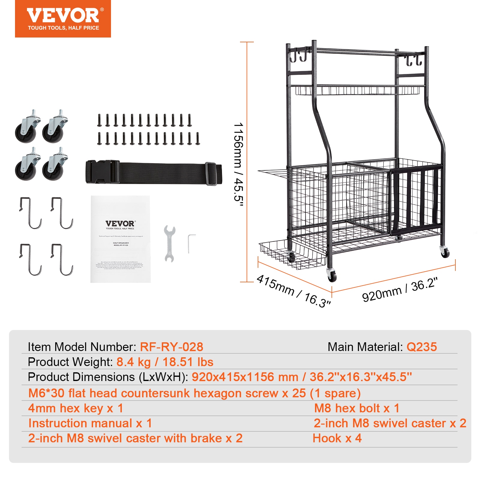 VEVOR QLSNJHSS4G2GUA6PTV0 Sports-Equipment - View #8