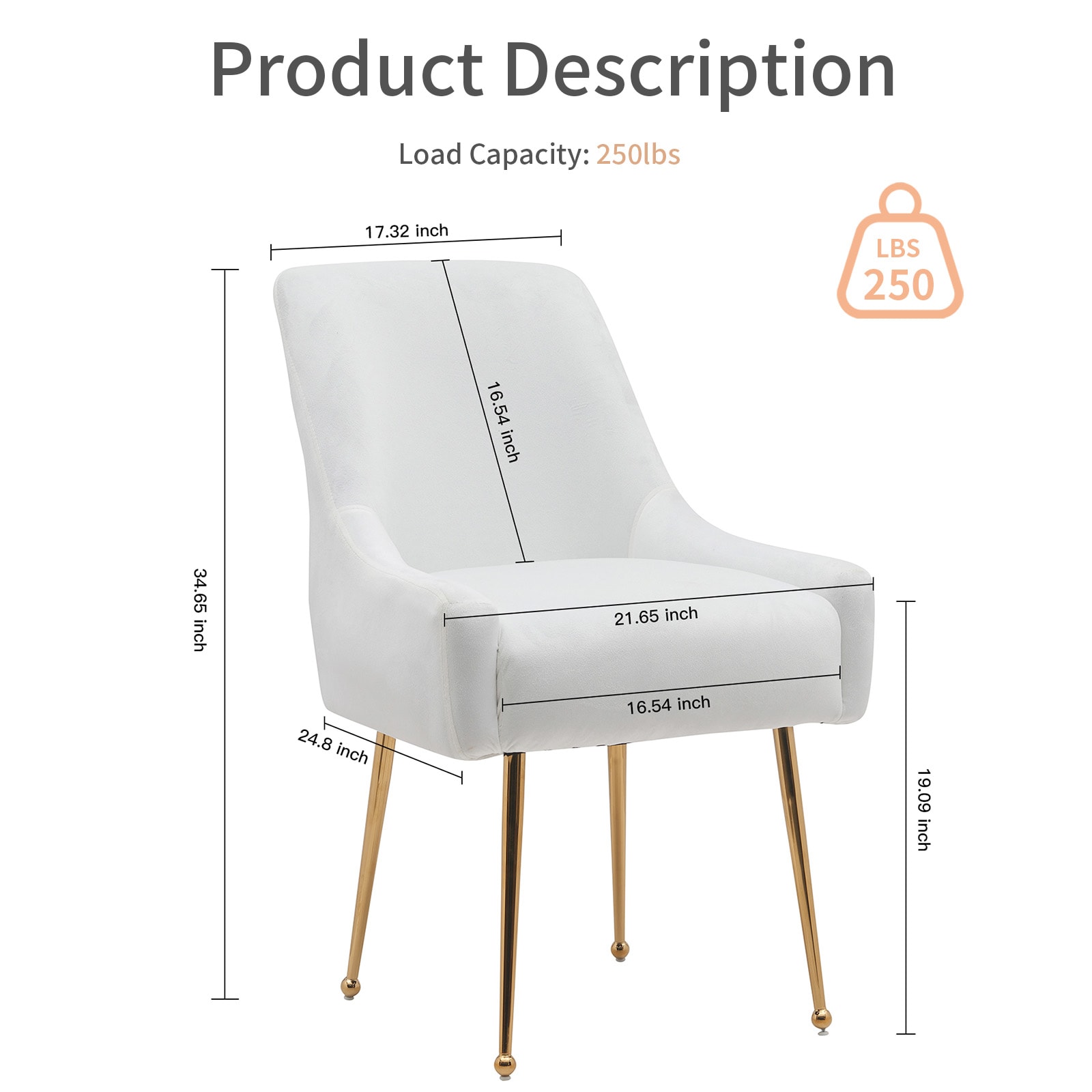 BWE A-9CHAIR-07-BEG Dining-Chairs - View #7