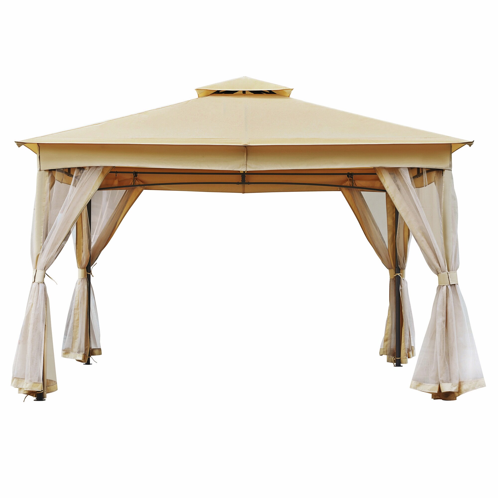 SINOFURN SYA990035GY Wood-Resin-Gazebos - View #8