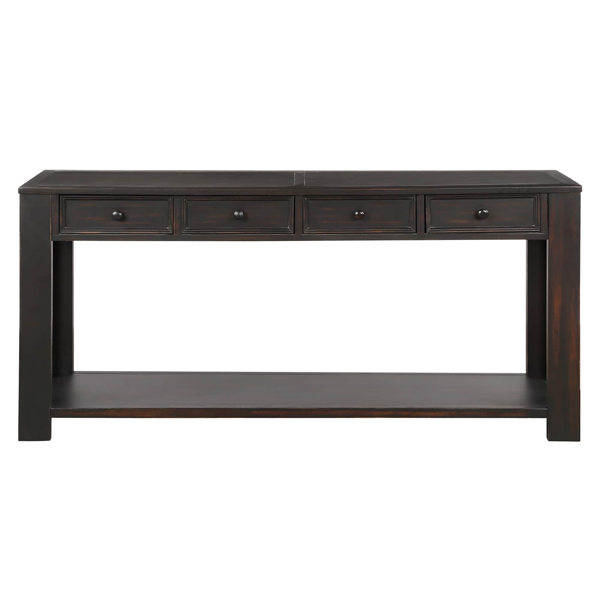 AHIOU HOME ZAAH-CT189615B Rustic Black Console table