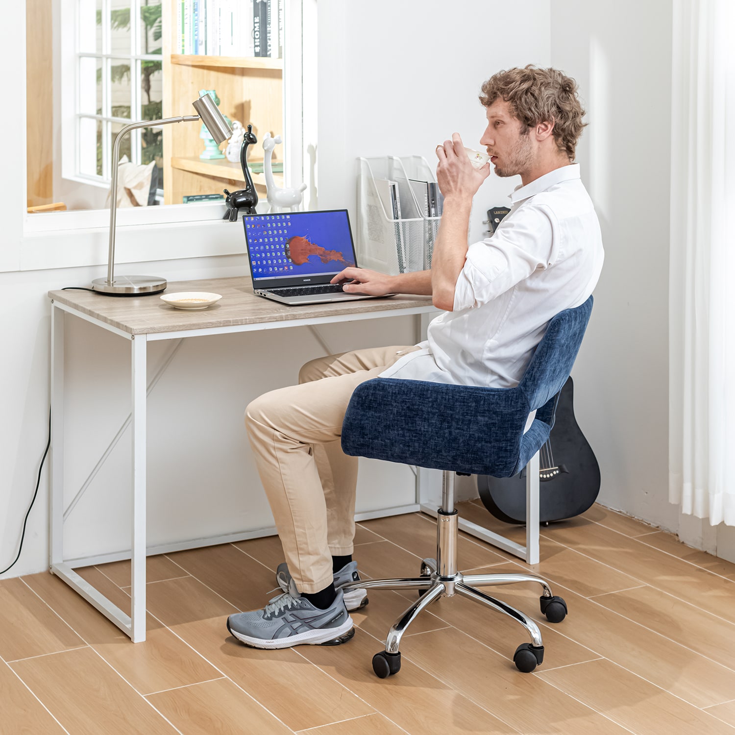 Homy Casa ROSS BLUE Office-Chairs - View #8