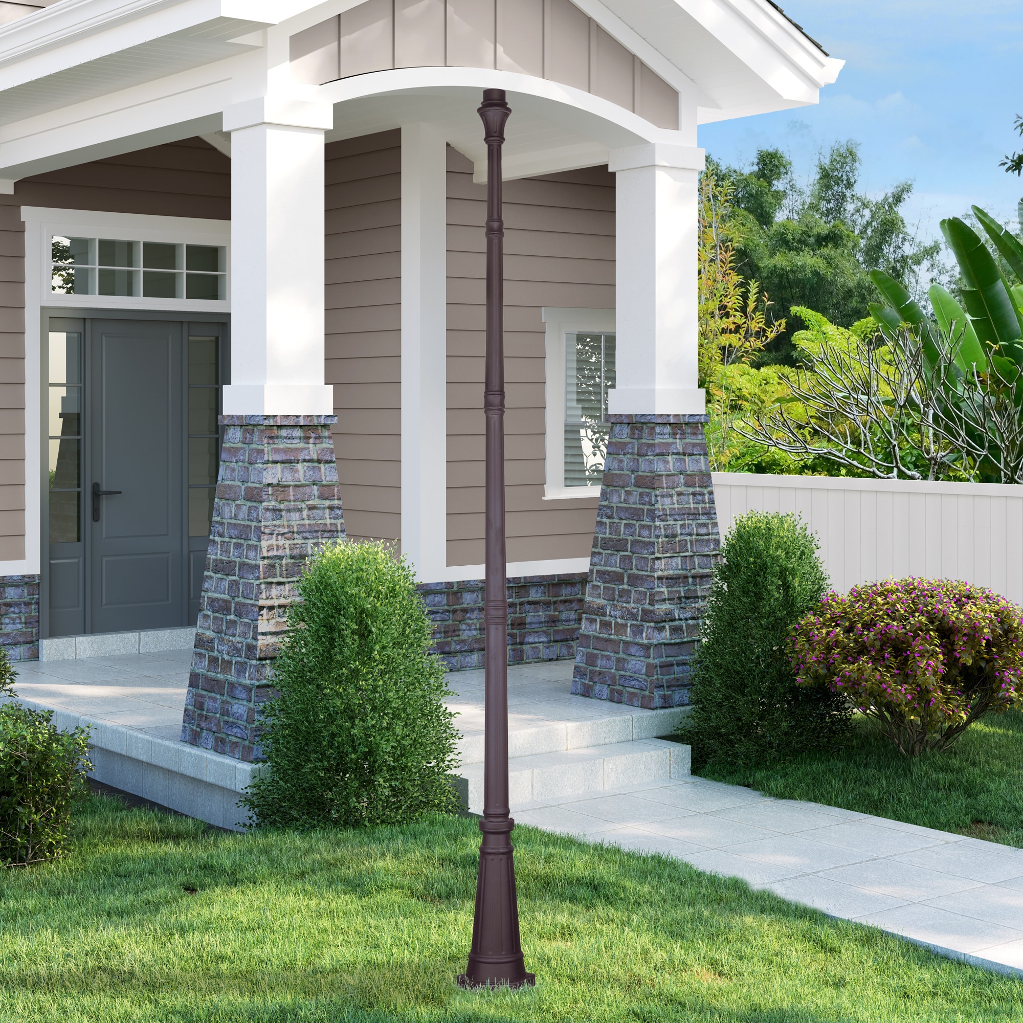 Livex Lighting 7617-07 Outdoor Accessories 114.5-in Bronze Traditional Outdoor Pole