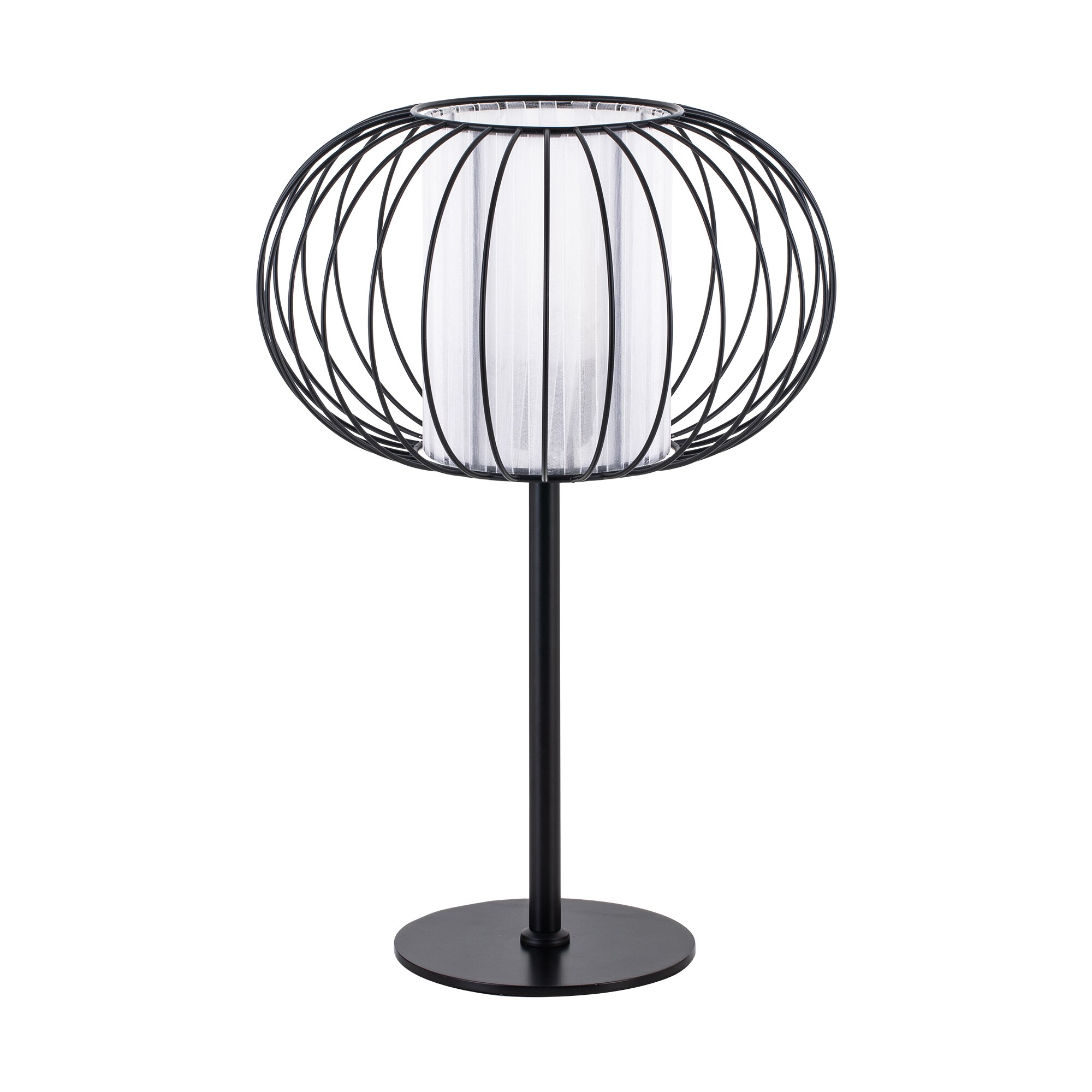 CO-Z PTL-3101-BK 16.9-in Matte Black On/Off switch Table Lamp with Metal Shade