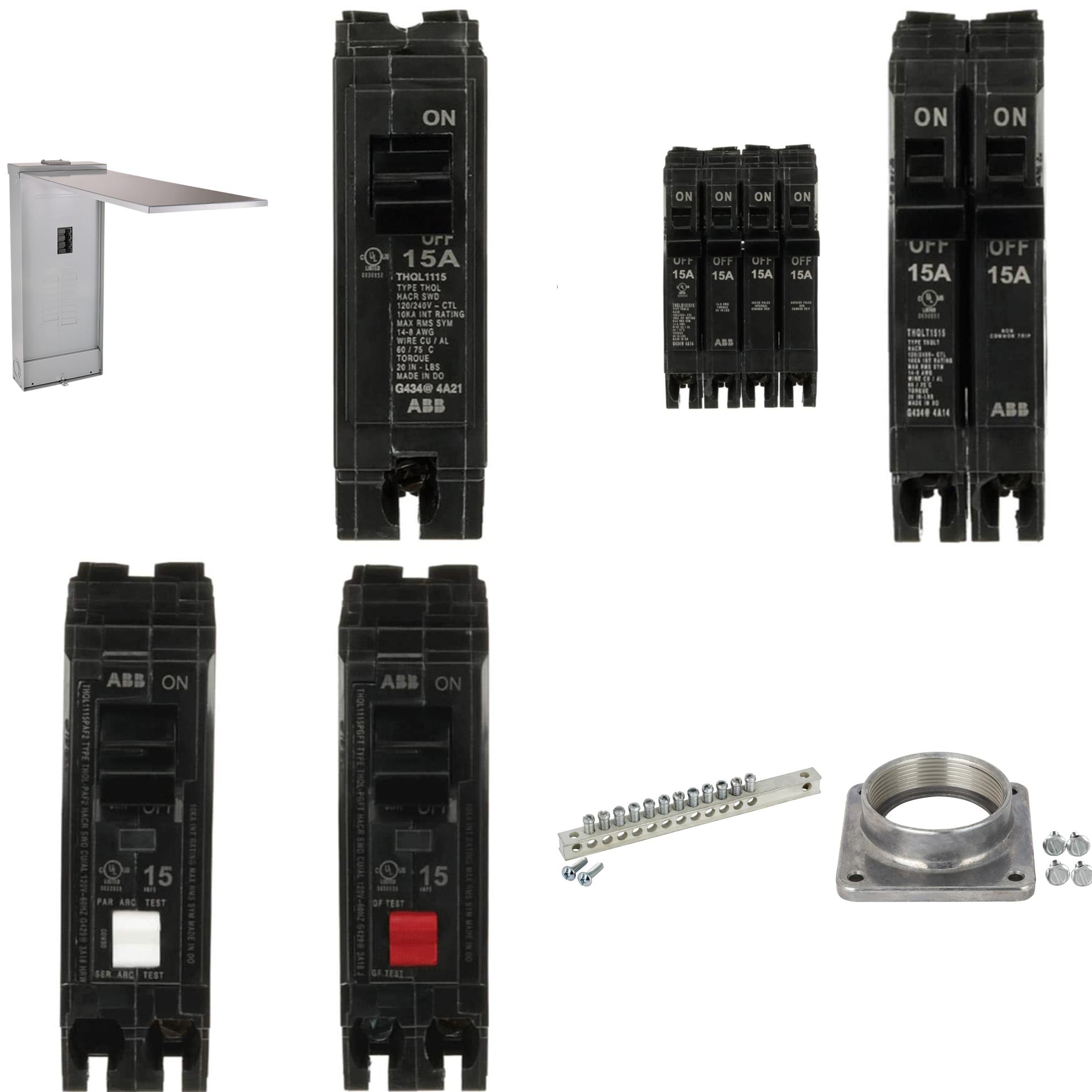 ABB  ReliaHome P-Series 150 -Amp 20 -Spaces 40 -Circuit Outdoor Main Breaker Plug-On Neutral Load Center and Accessories Collection