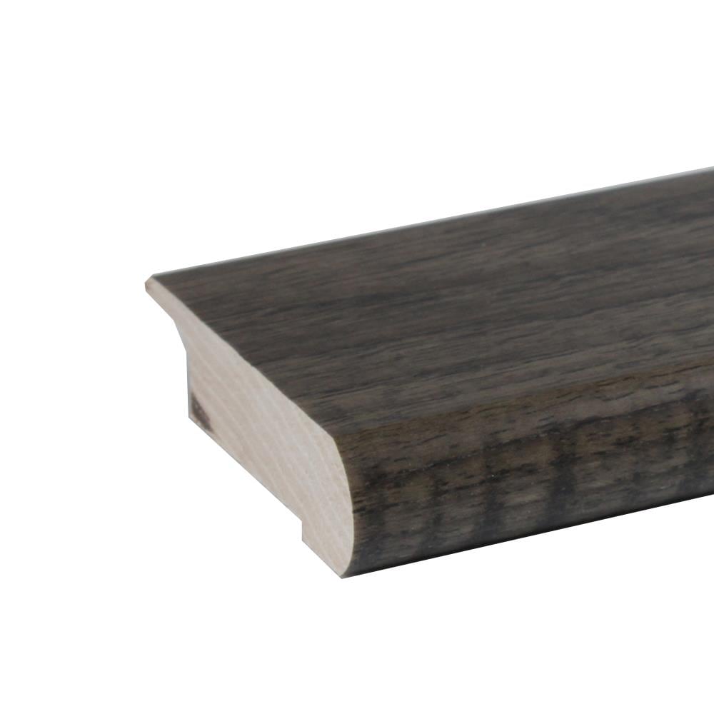 Flexco 1393939 Solid Wood Stair Nose 2.75-in x 78-in x 0.75-in Saddle Prefinished Wood Hickory Overlap Stair Nosing