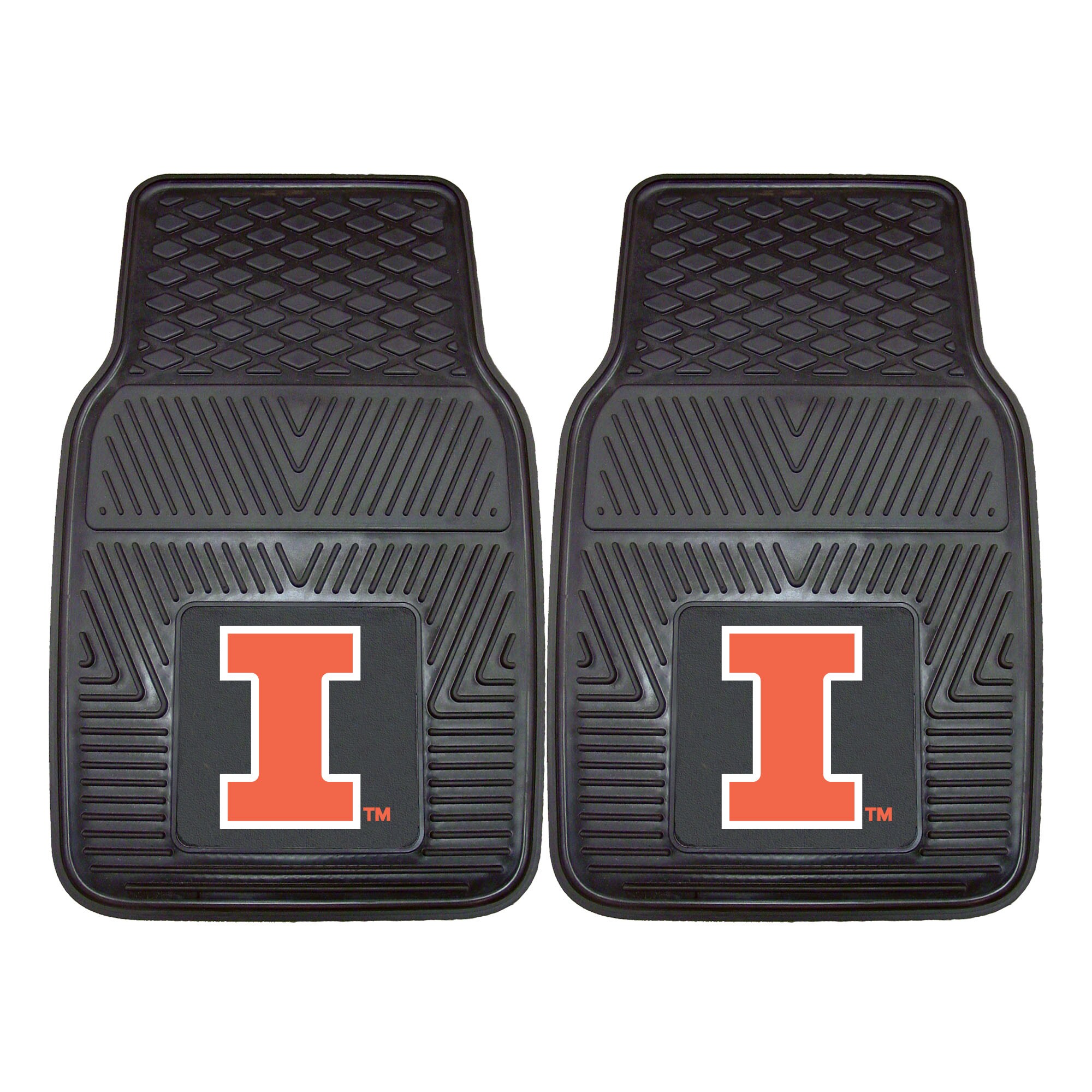 One Sized FANMATS NCAA Illinois Illini Seat Coverseat Cover Team Colors 