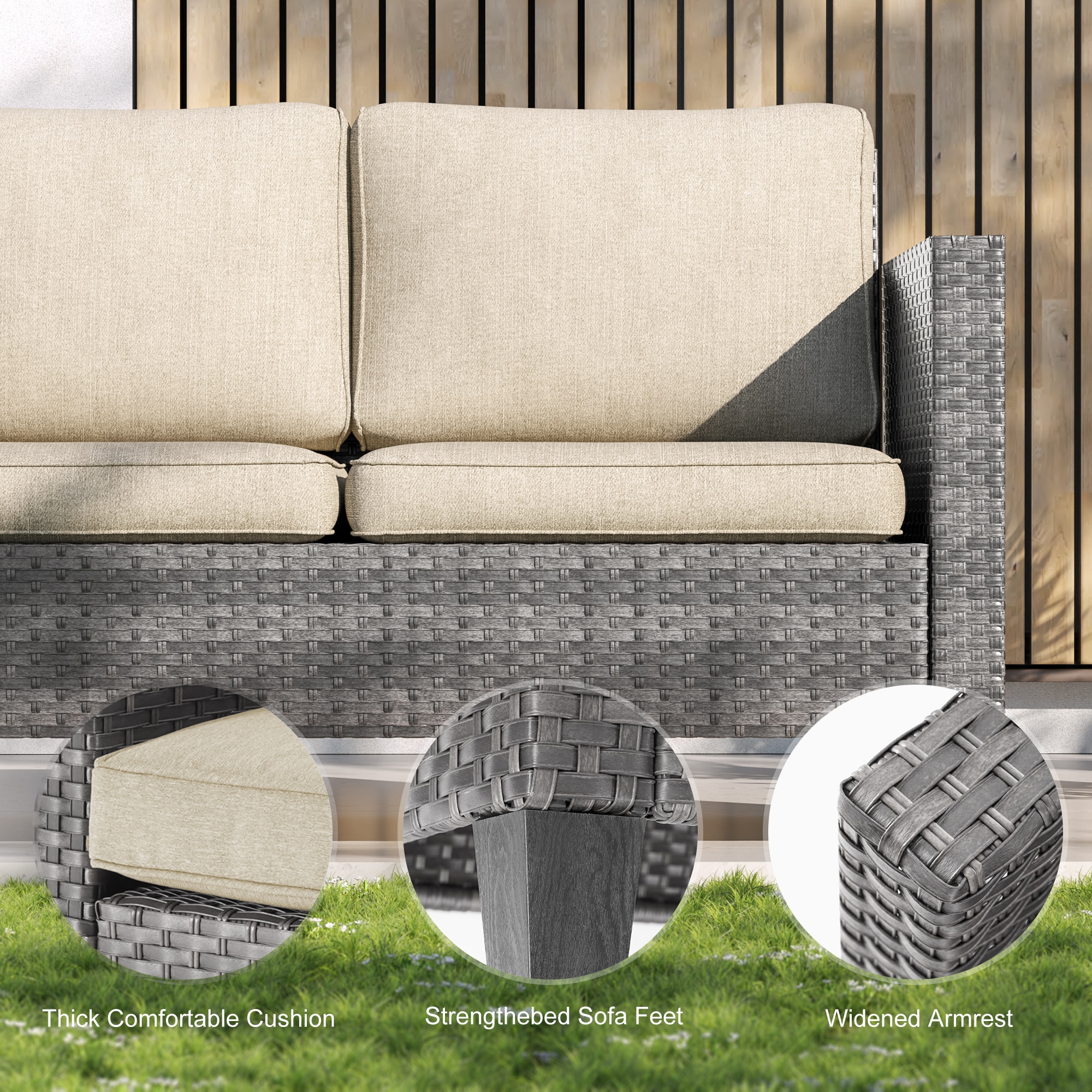 Sonkuki SD-PS-115HBG-S3T3 Patio-Conversation-Sets - View #5