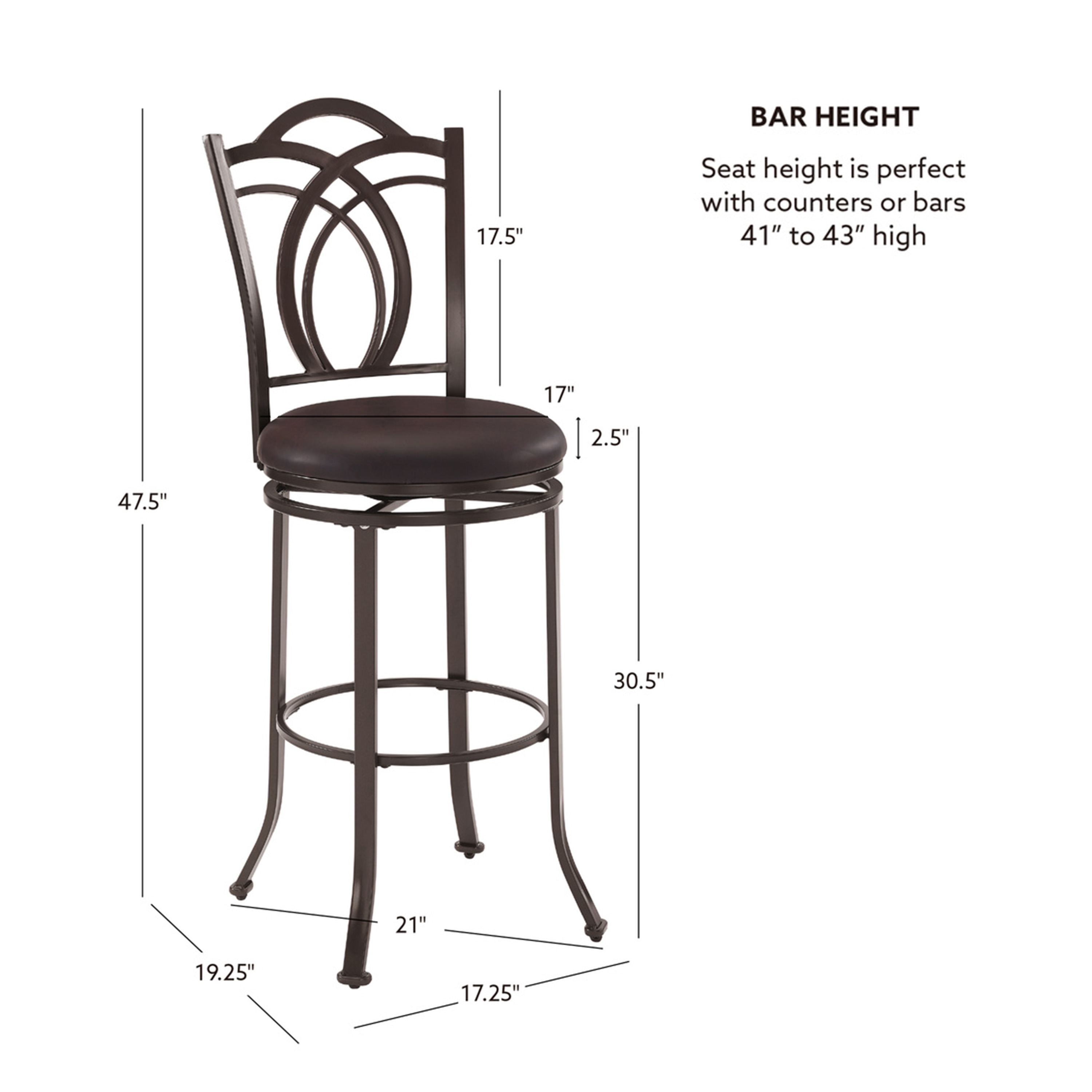 Linon 034549MTL01U stools - View #7
