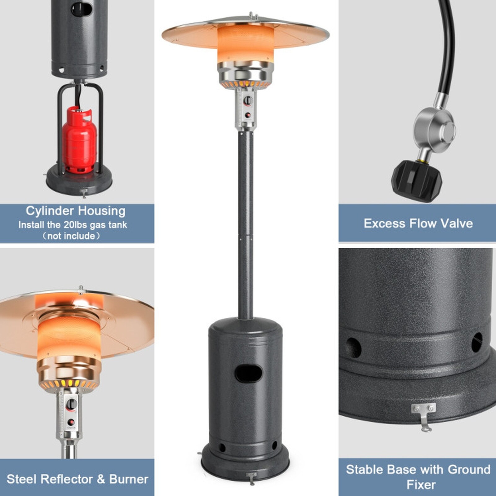 SUGIFT LW108SUGHY020 Outdoor-Gas-Patio-Heaters - View #4