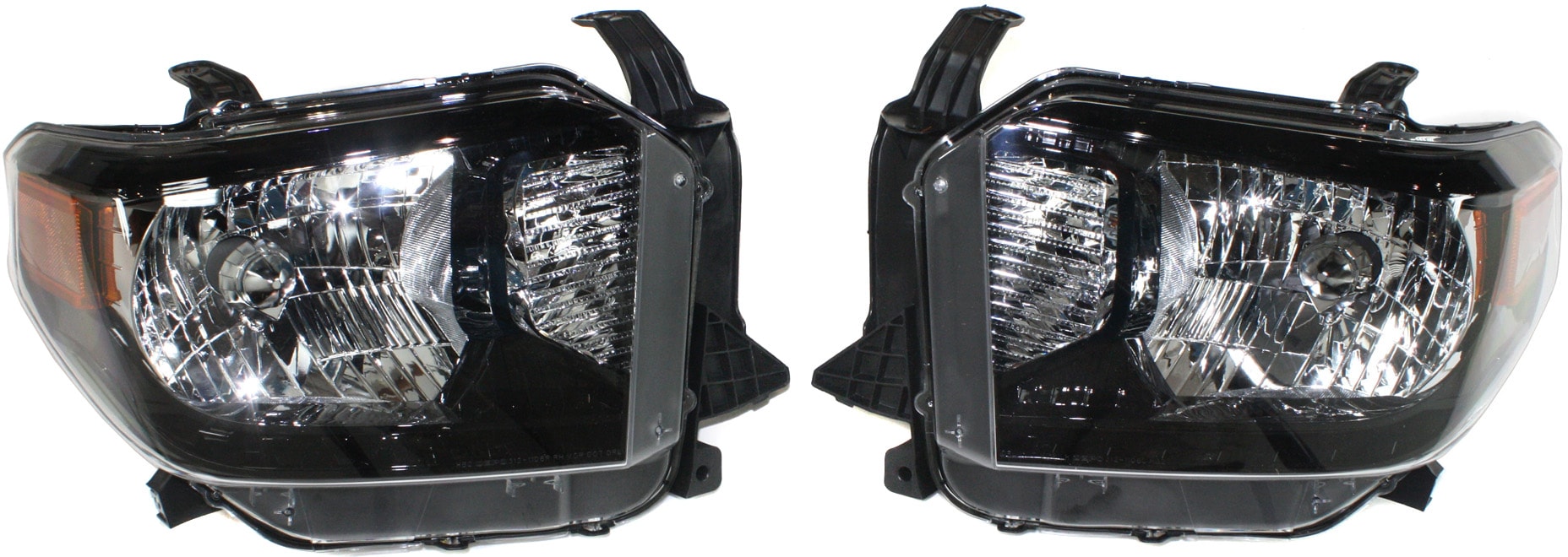 Garage-Pro JCWSTYTY1415CHL1GP Driver and Passenger Side Headlight For Toyota Tundra 2014-2015 Halogen Clear Lens Black Housing Without Bulb(s) W/o LED Daytime Running Lights Replaces# 811500c080