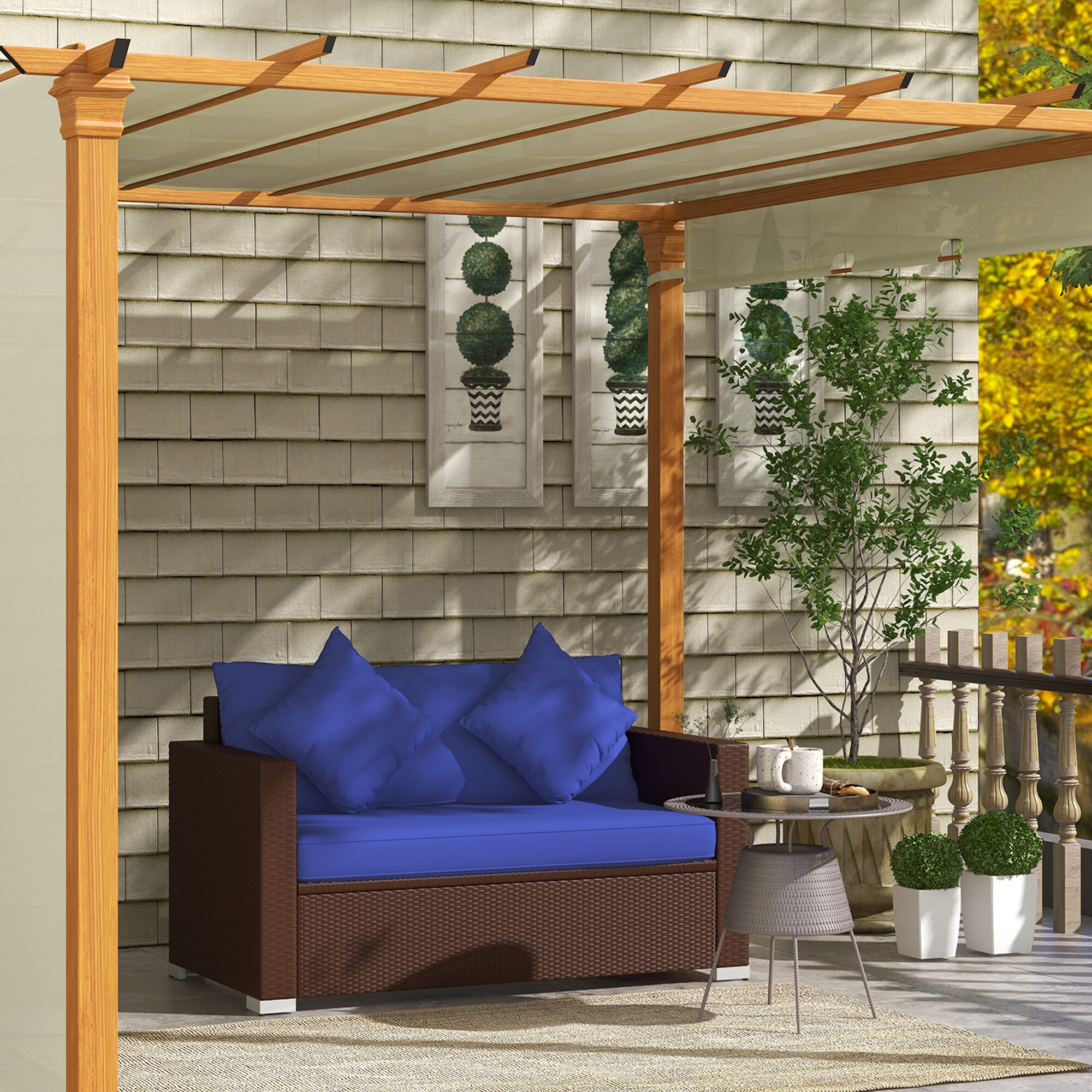 Outsunny 860-302V00DB Patio-Sofas-Daybeds - View #2