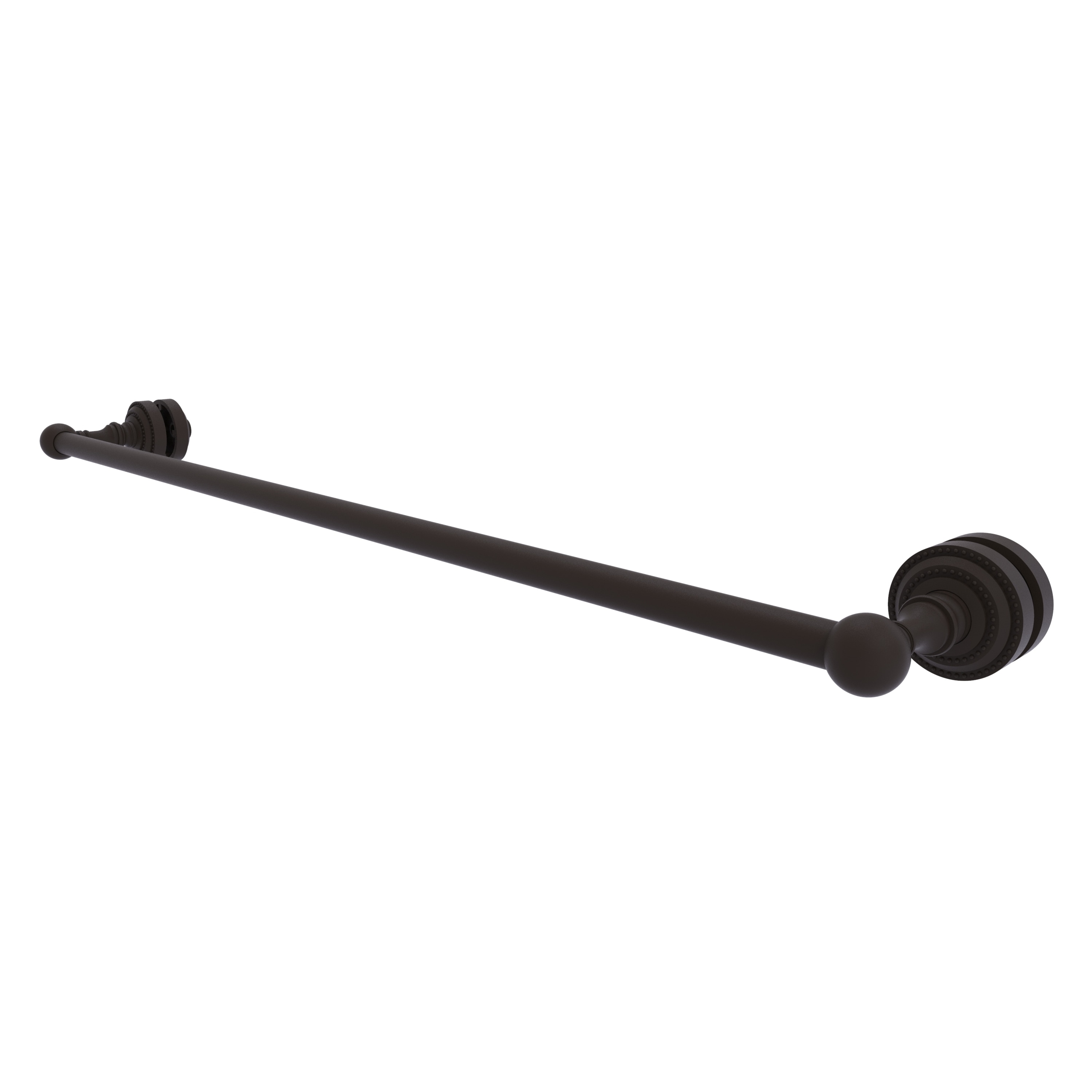 Allied Brass DT-41-SM-30-ORB Dottingham 30-in Oil-rubbed bronze Wall mount Single Towel Bar