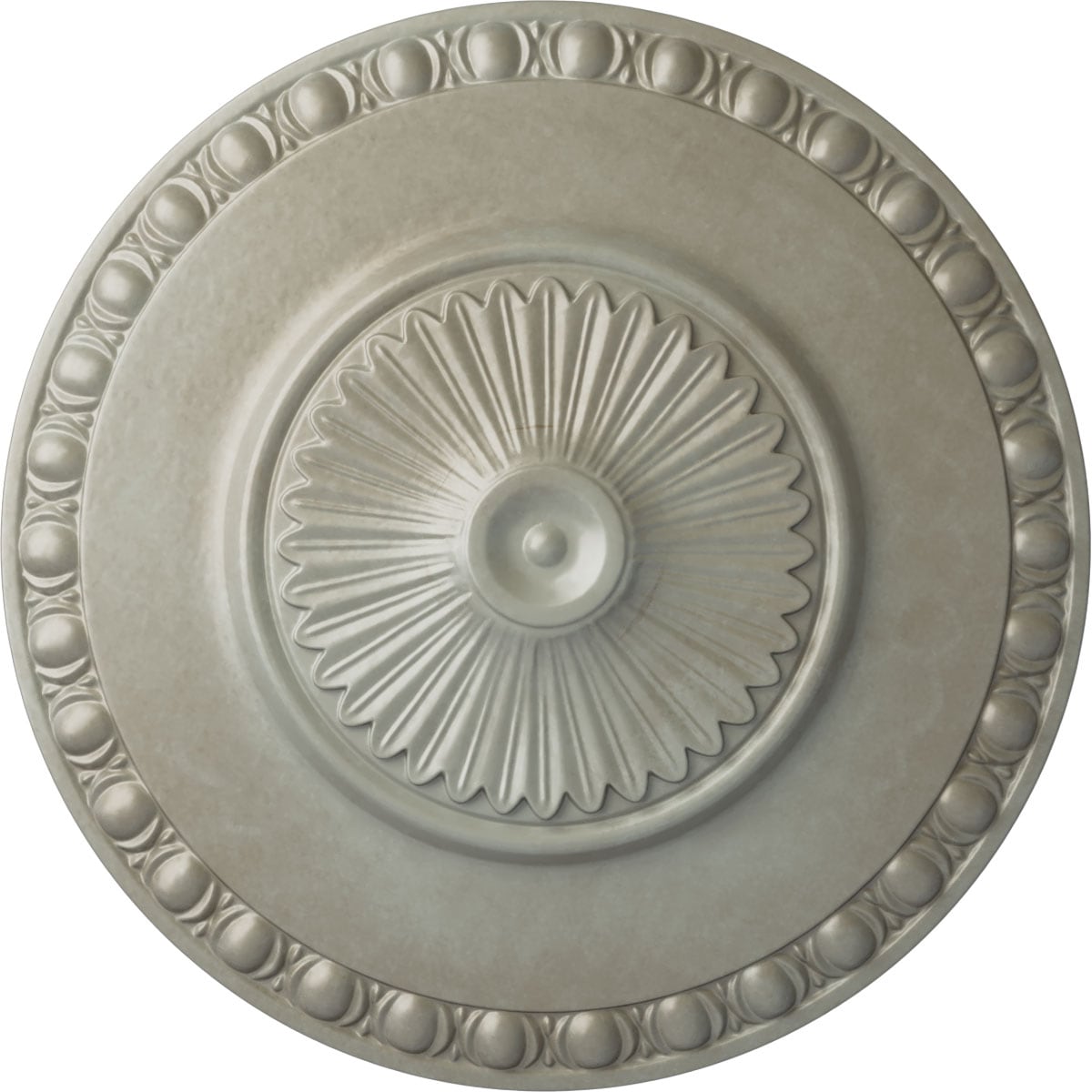 Ekena Millwork CM23LYFLS Lyon 23.5-in W x 23.5-in L Painted Flash Gold Polyurethane Whole Ceiling Medallion