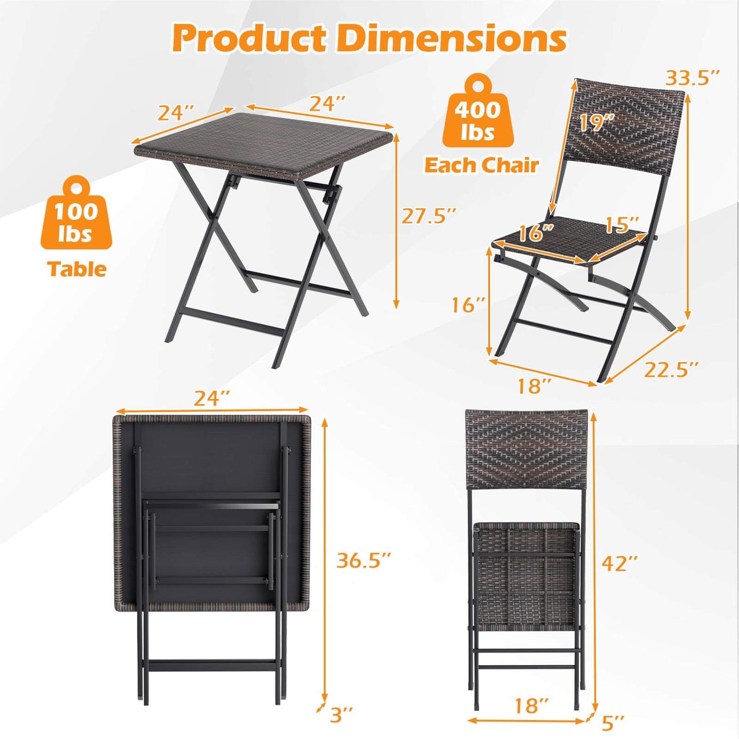 Costway CSHY001773 Patio-Conversation-Sets - View #3