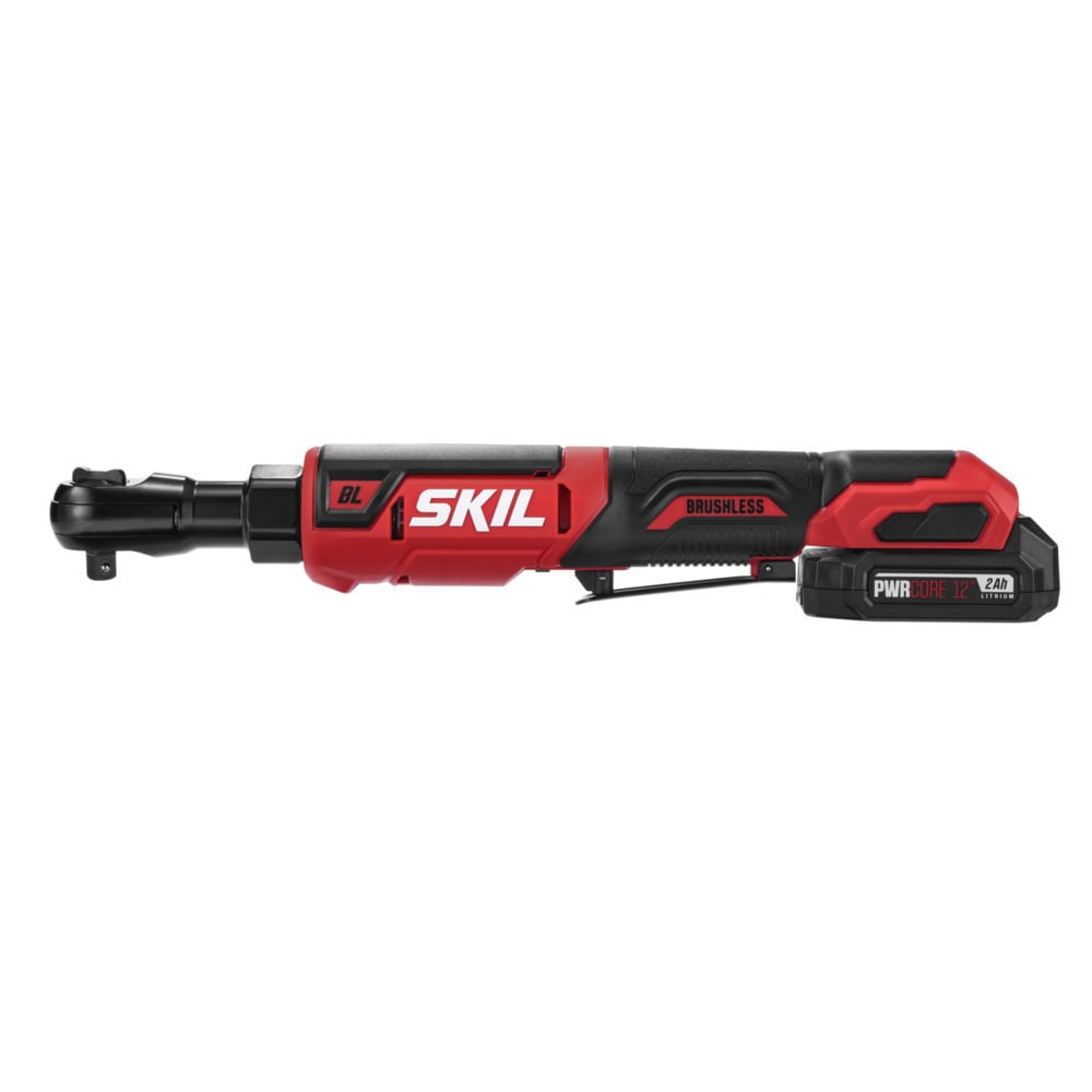 SKIL PWR CORE 12-volt Variable Speed Brushless 3/8-in Drive Cordless  Ratchet Wrench (Battery Included) in the Impact Wrenches department at 