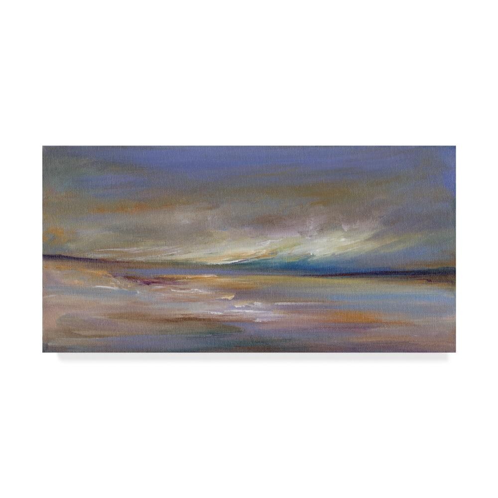 Trademark Fine Art WAG00814-C2447GG Framed 24-in H x 47-in W Abstract Print on Canvas