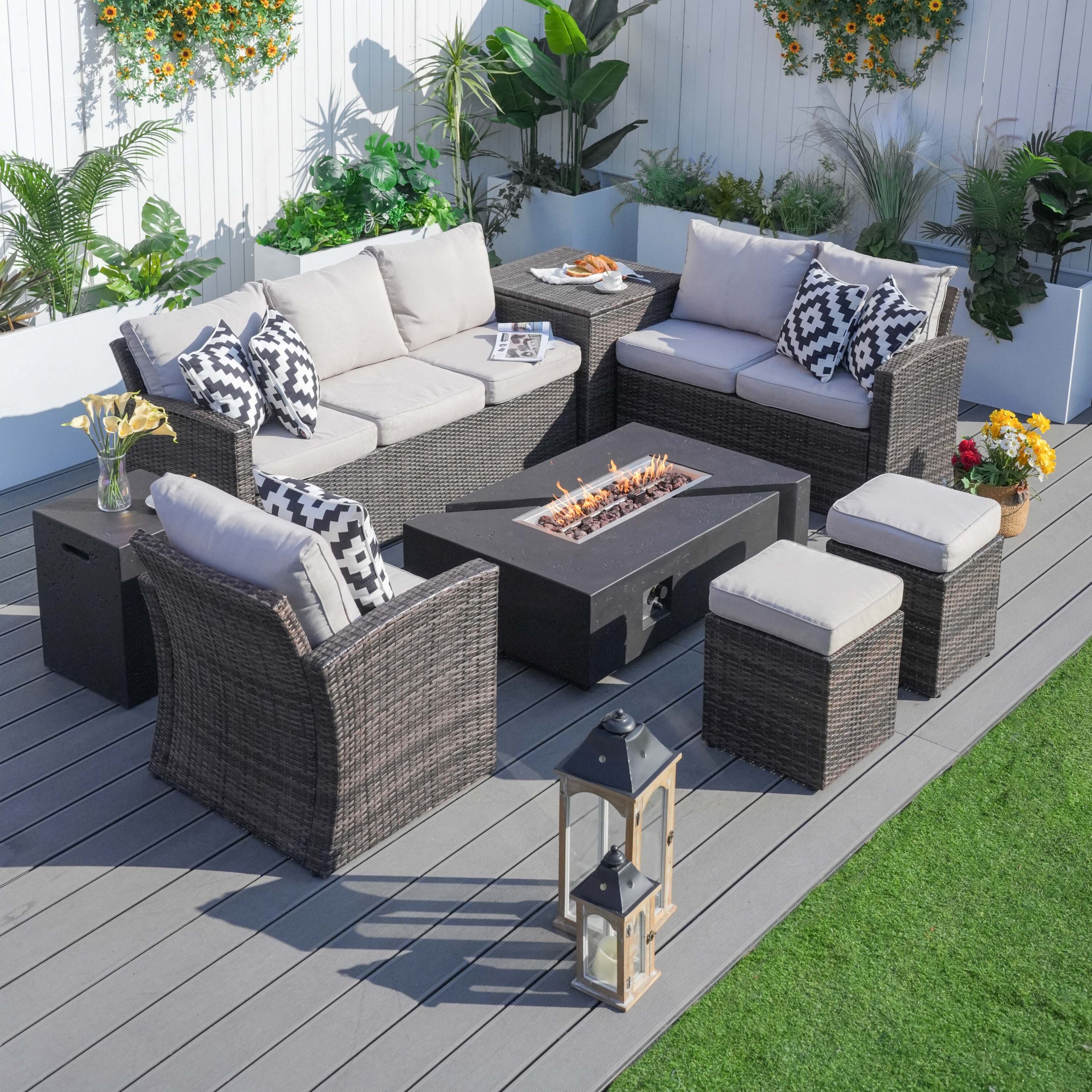 Direct Wicker DWG-1403BBR&24913BK Patio-Conversation-Sets - View #5