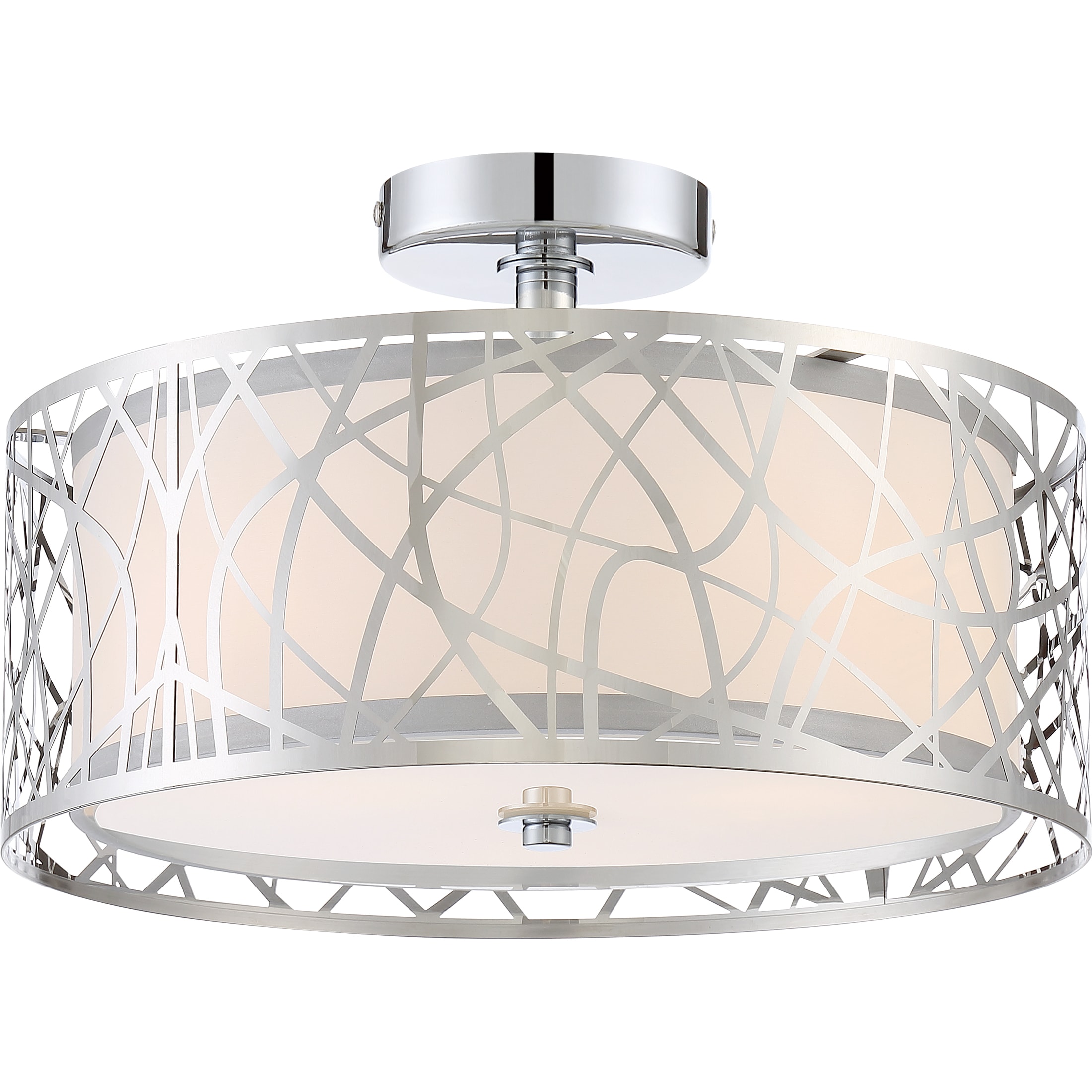 Quoizel PCAE1715C Abode 3-Light 15-in Polished Chrome Semi mount light