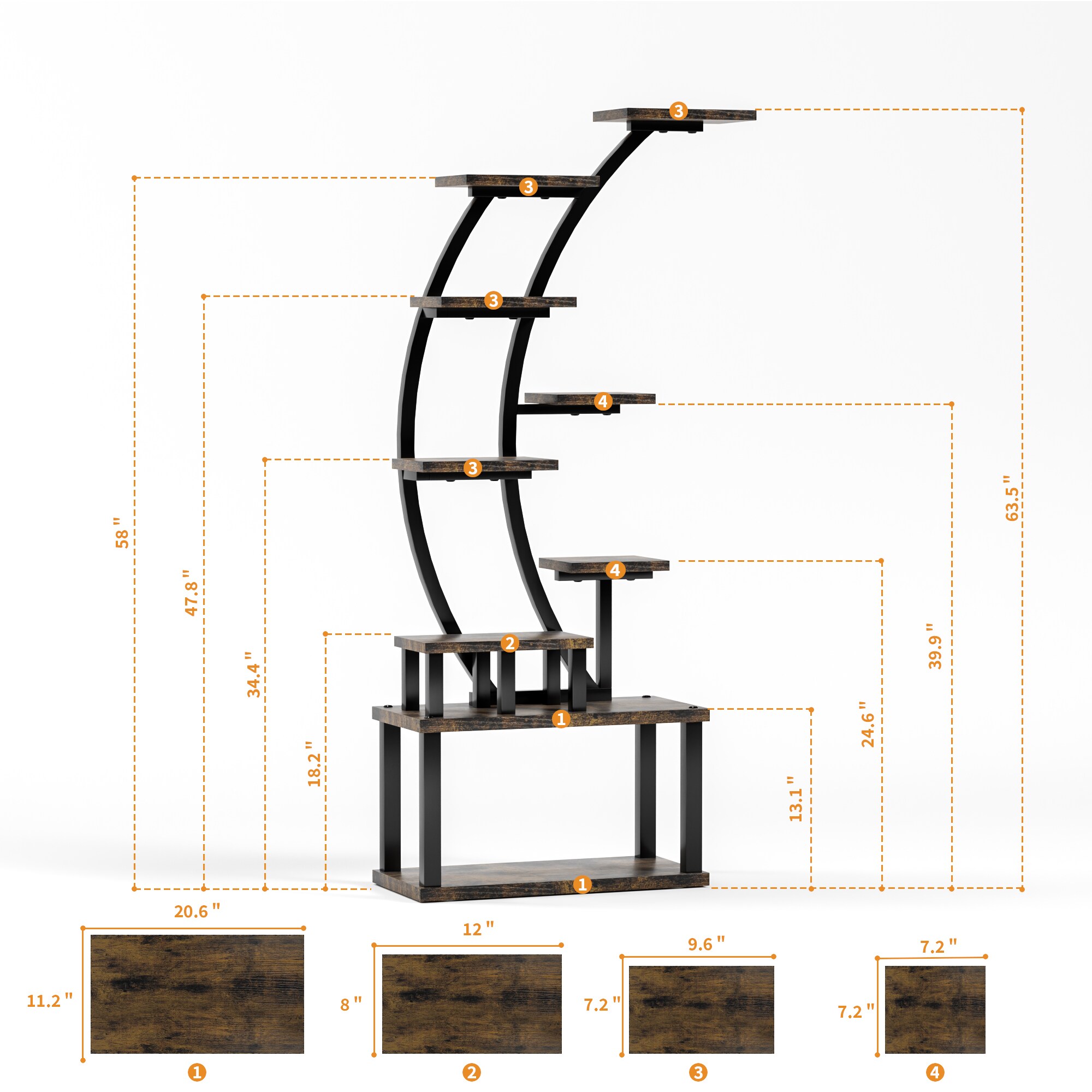 AHIOU HOME ZAAHG-P288504PS Plant-Stand - View #11
