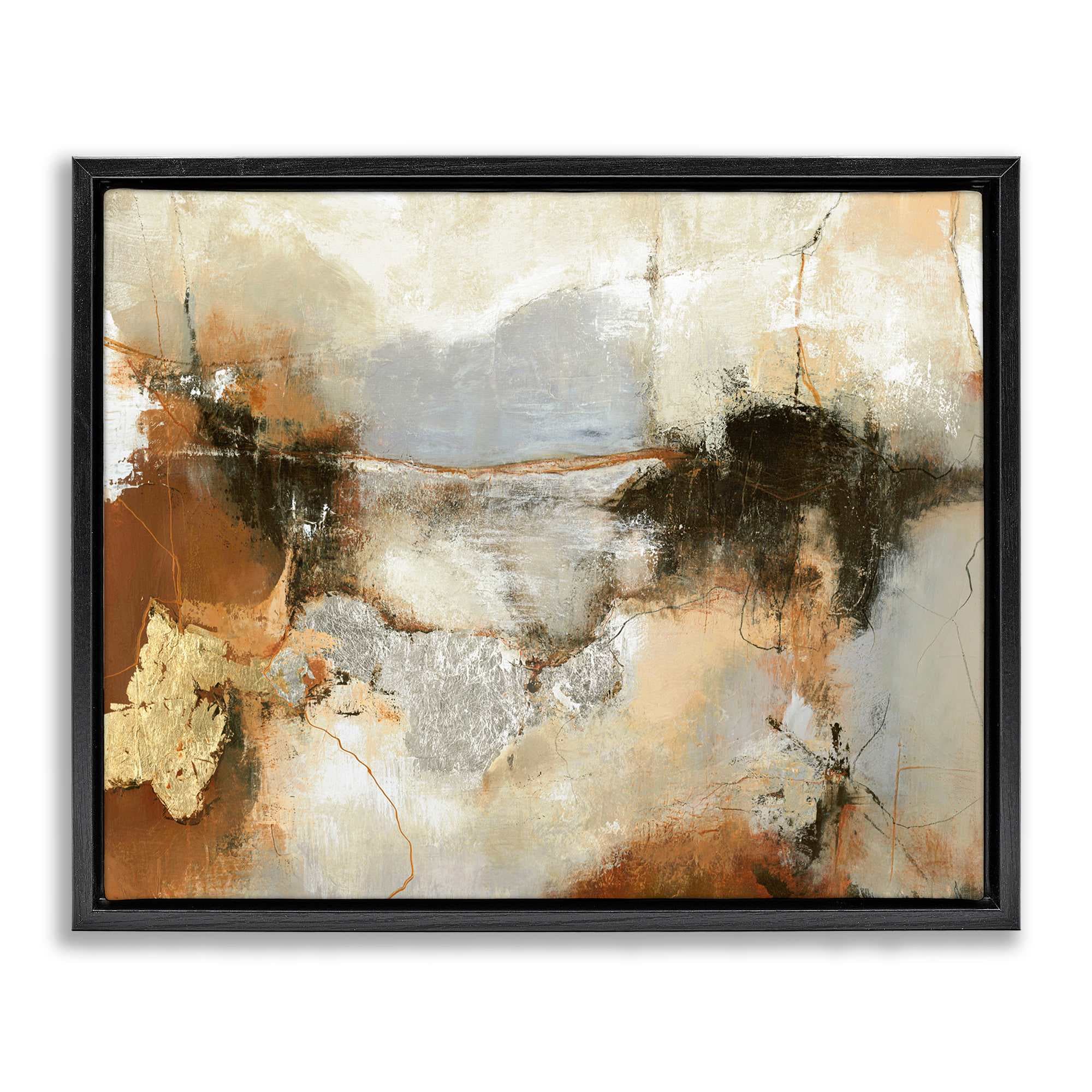 Stupell Industries BS-783-FFB-16X20 Unique Earthy Abstraction Floating Frame design by Design Fabrikken