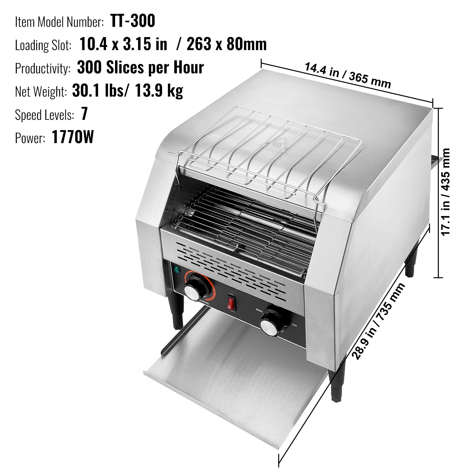 VEVOR SCLSKMBJ300P01913V1 toasters - View #7