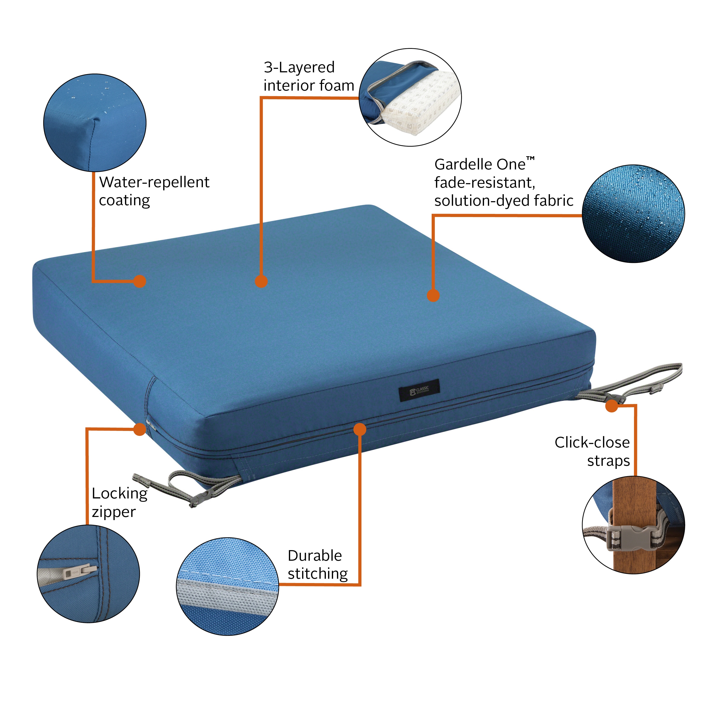 Classic Accessories 62-180-010503-EC Patio-Furniture-Cushions - View #4