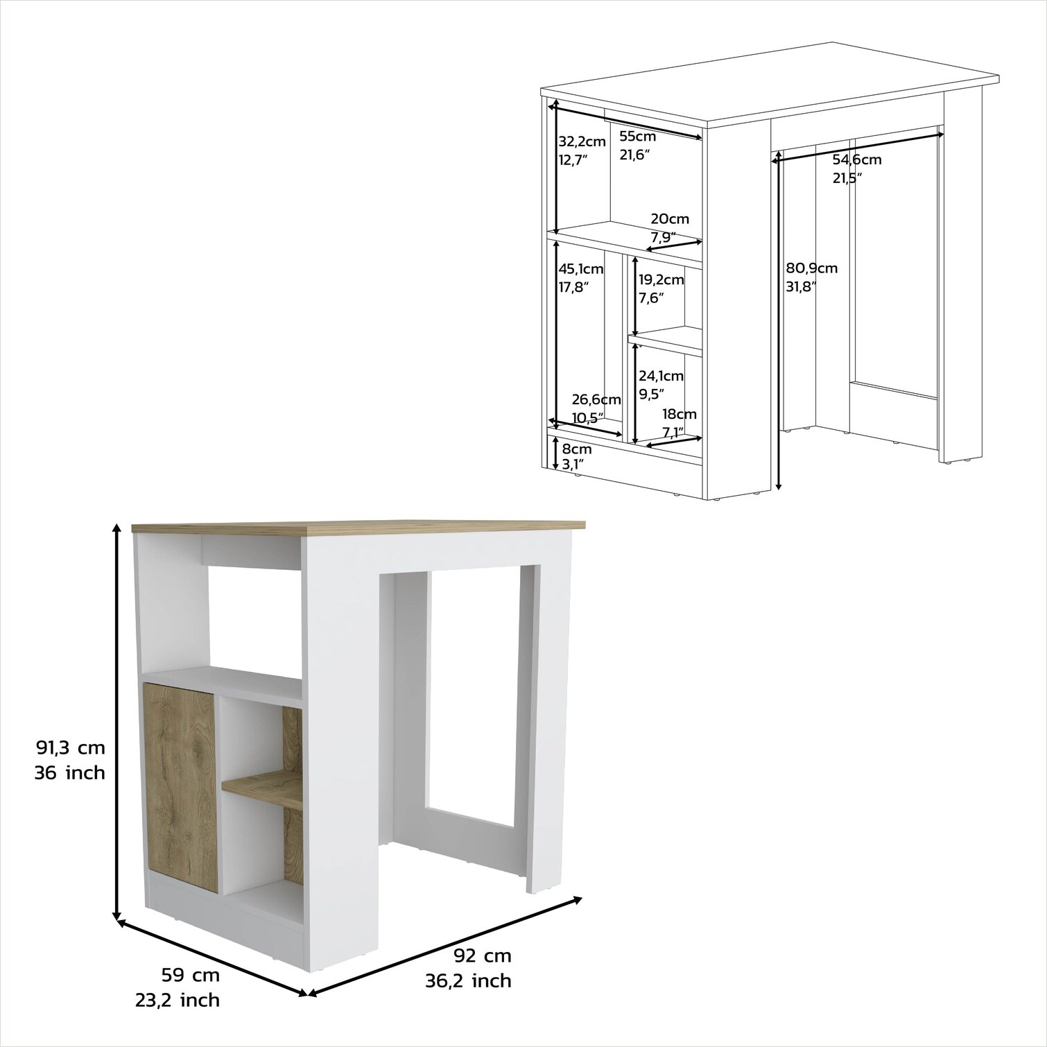 FlowLuxe XYWY5O9PIORA Kitchen-Furniture - View #3